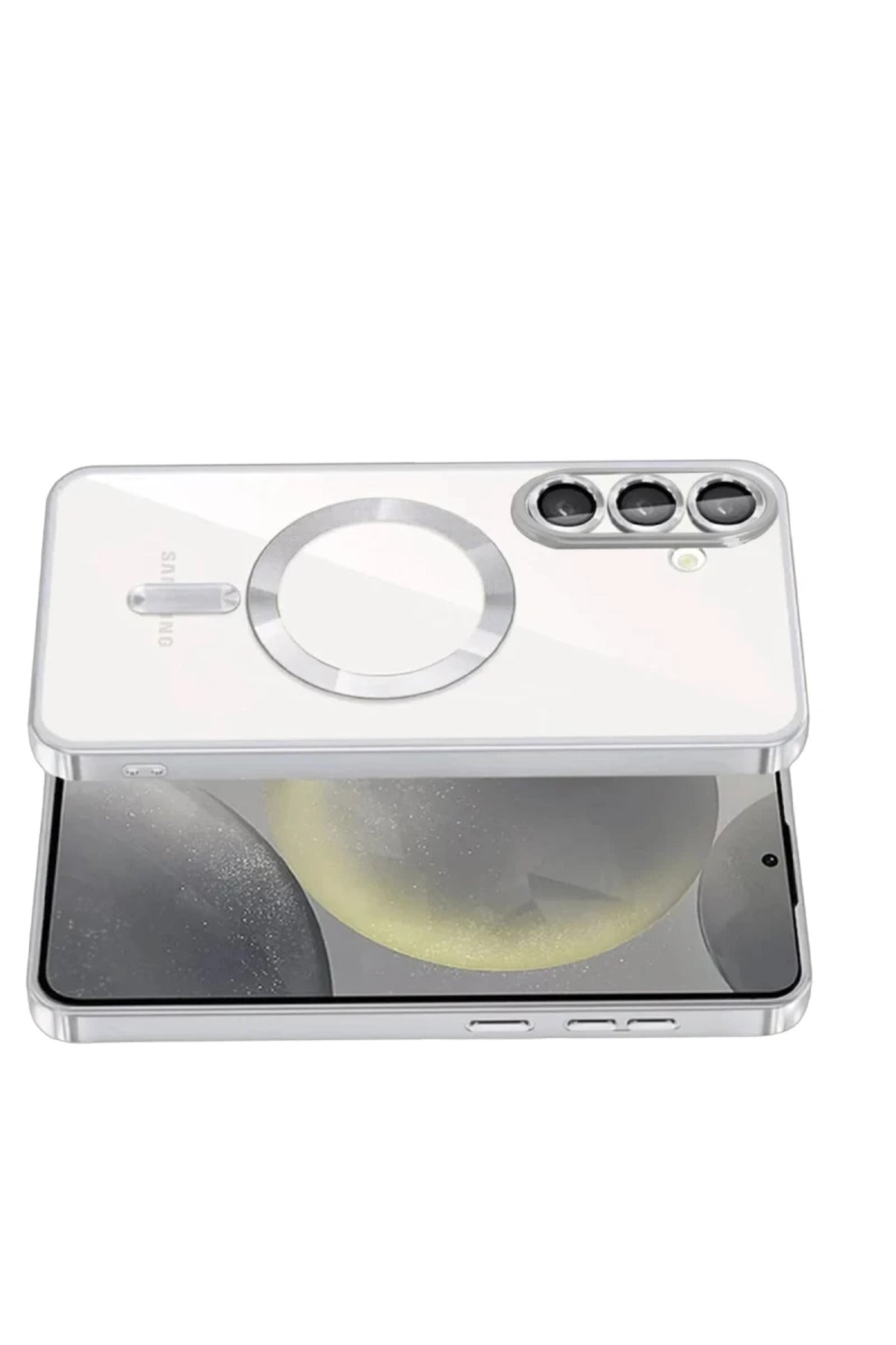 Samsung Galaxy S26 Plus Uyumlu Kross Magneticsafe Kapak - Gümüş