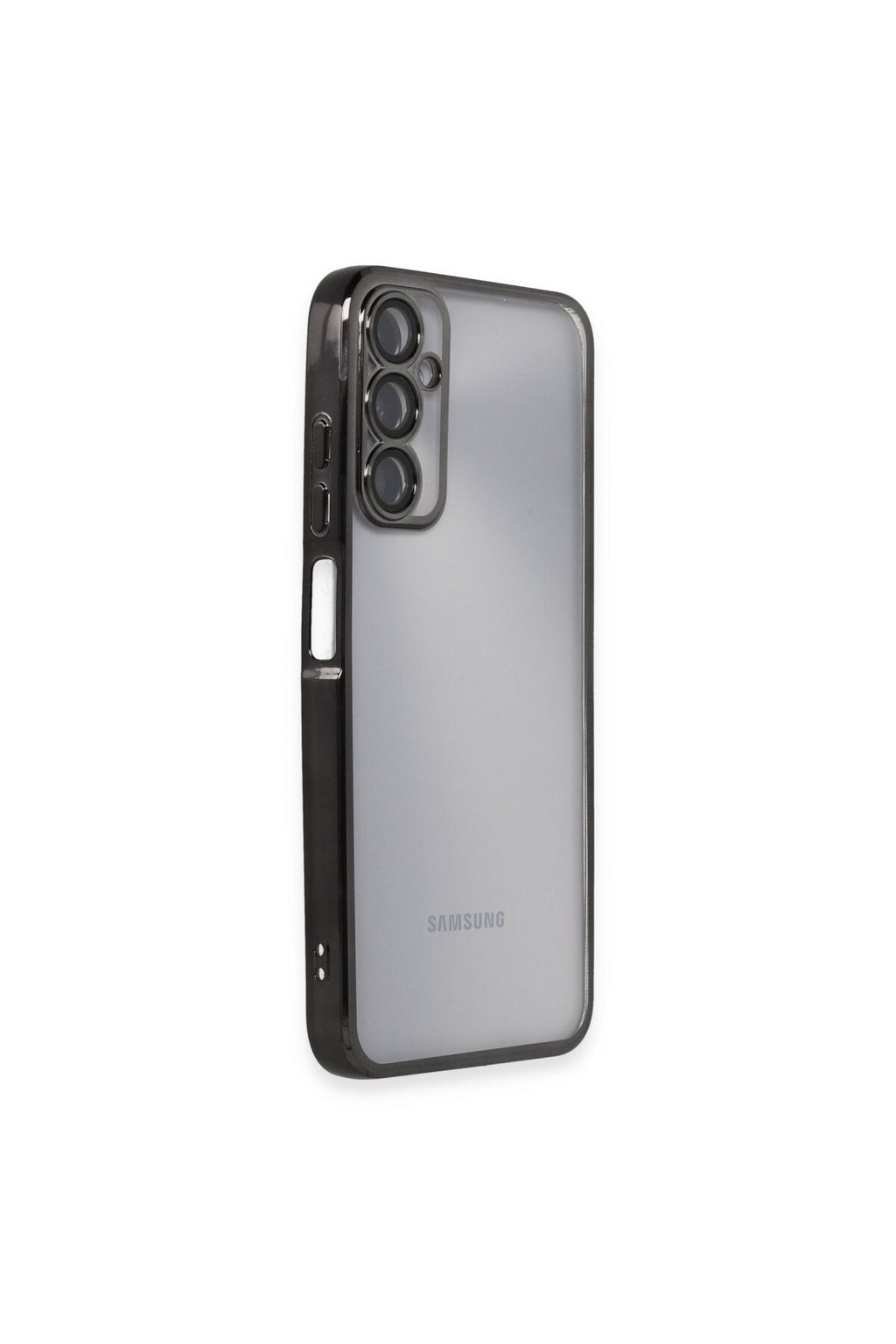 Samsung Galaxy A05S Uyumlu Kılıf Lensli Silikon - Siyah