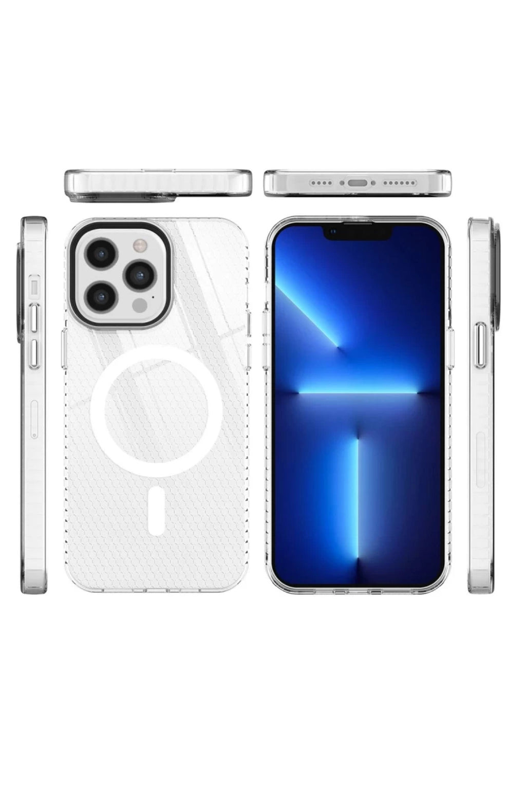 Apple iPhone 12 Pro Max Uyumlu Kılıf Beta Magneticsafe Silikon - Şeffaf
