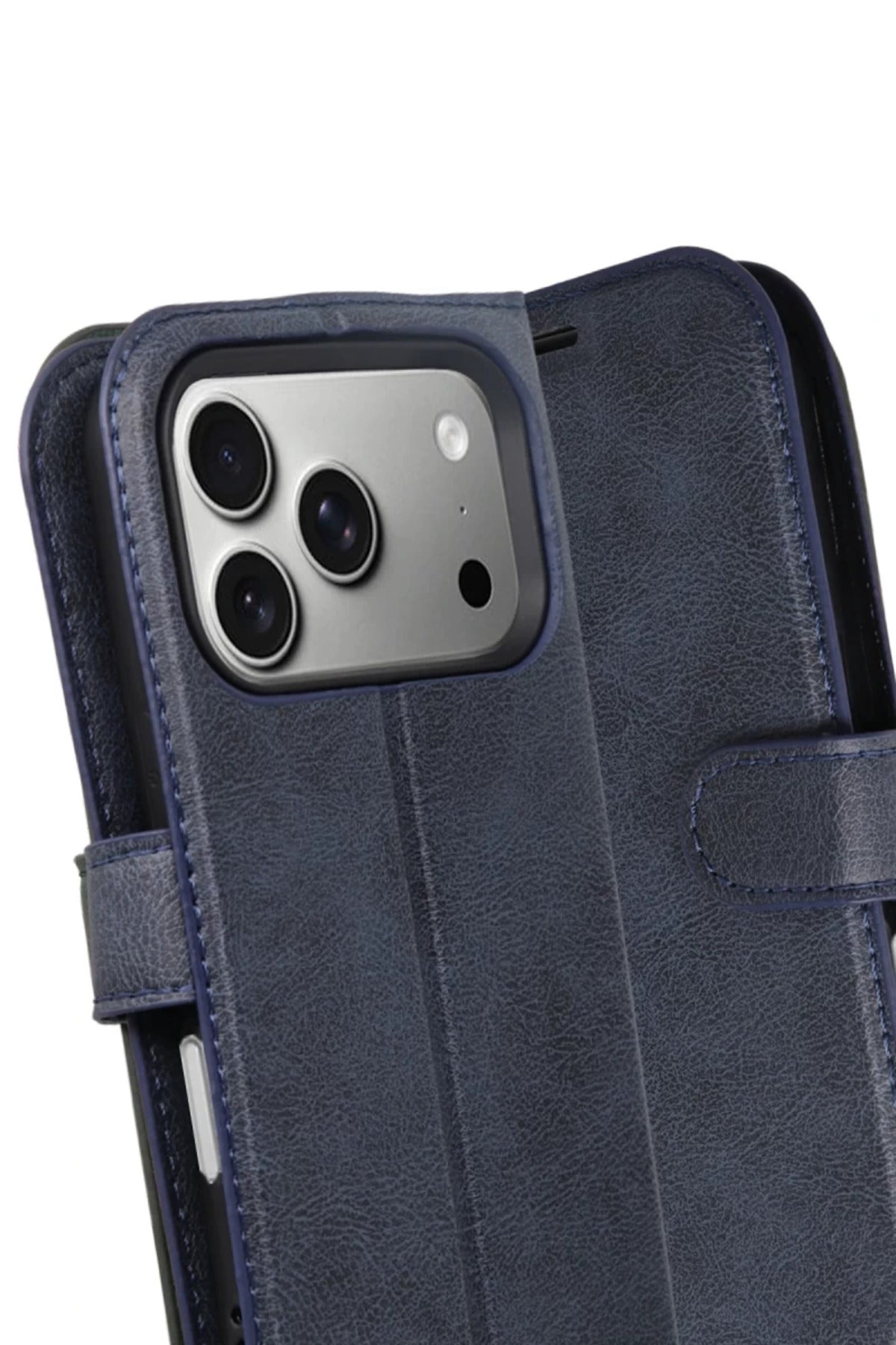 Apple iPhone 17 Pro Uyumlu Trend S Plus Kapaklı Kılıf - Lacivert