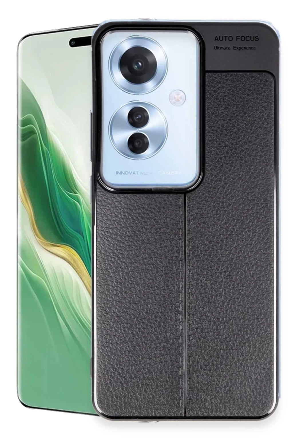 Oppo Reno 11F Uyumlu Kılıf Auto Focus Kapak - Siyah