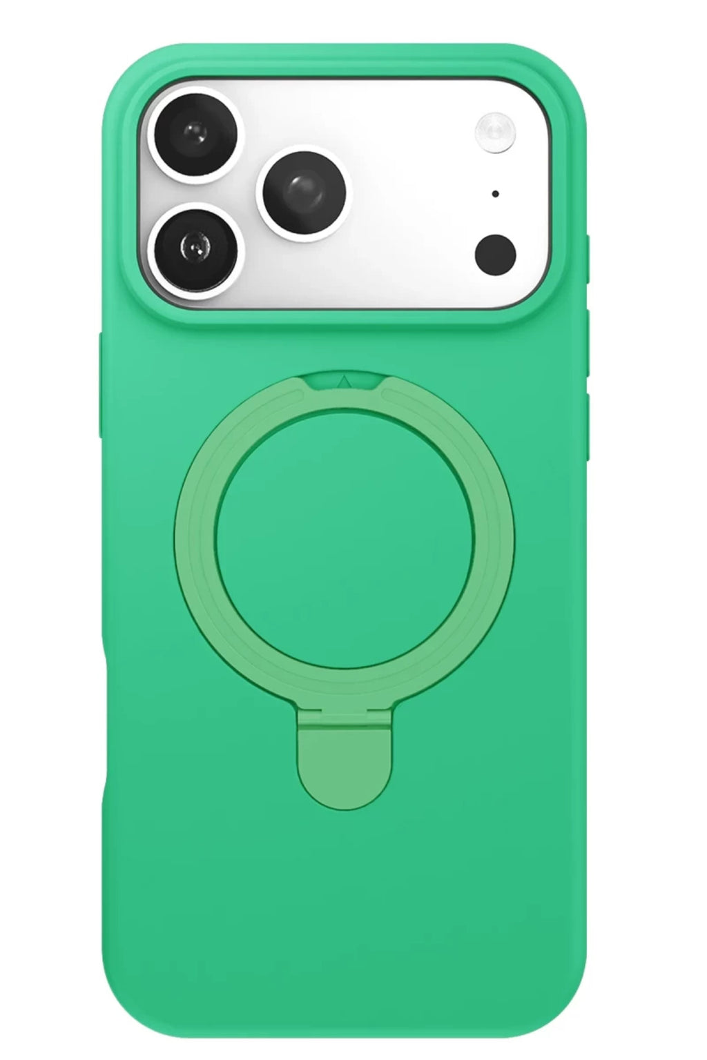 Apple iPhone 17 Pro Max Uyumlu Regal Magsafe Standlı Kapak - Yeşil