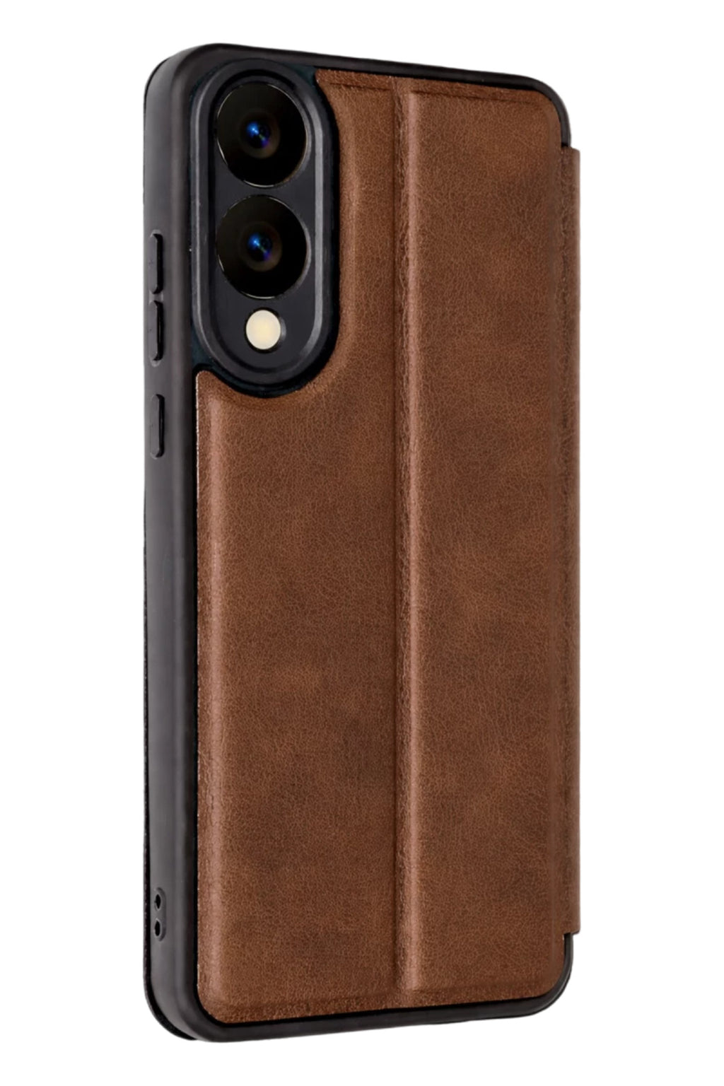 Samsung Galaxy S25 Uyumlu Edge Flip Cover - Taba