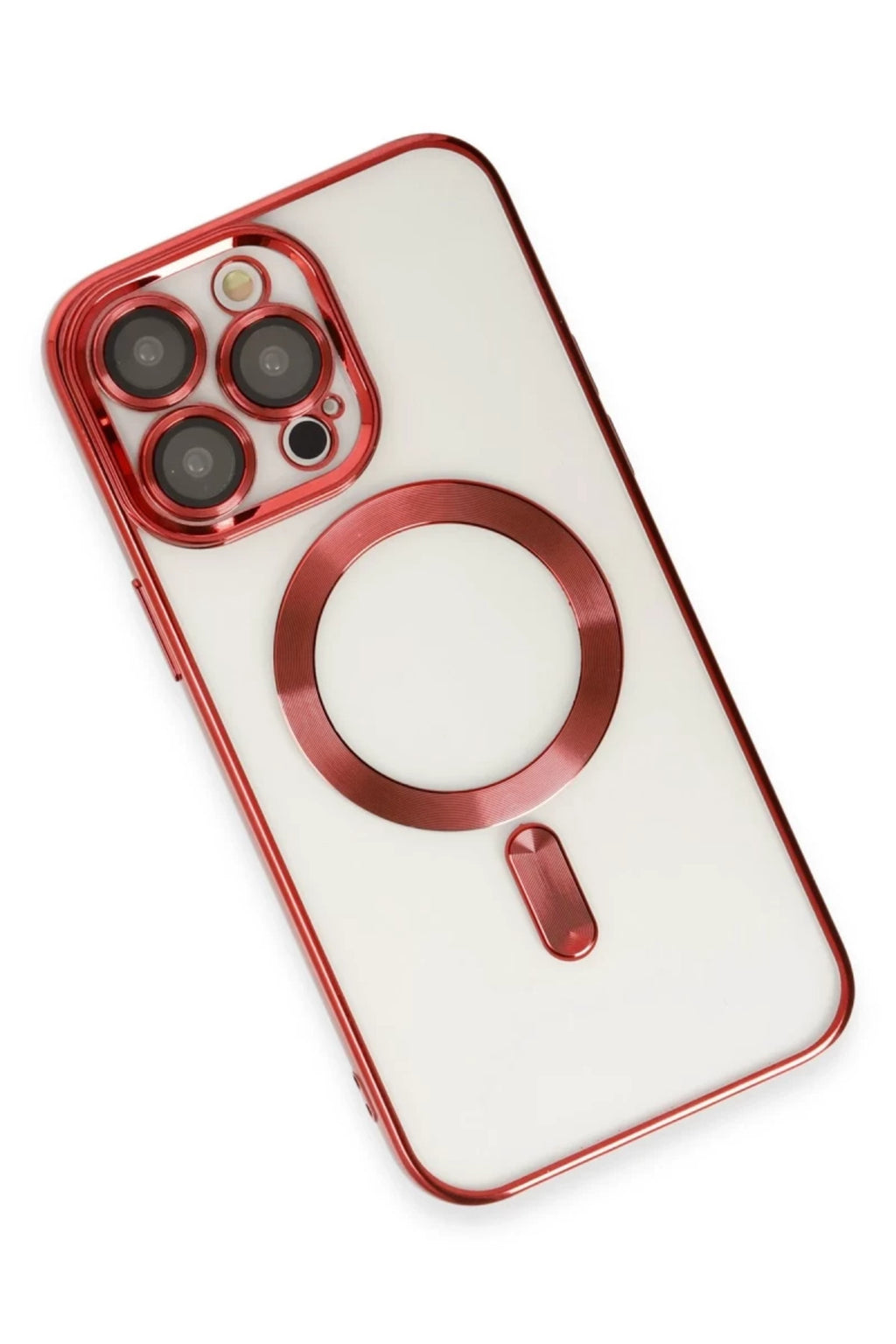 Apple iPhone 15 Pro Uyumlu Kılıf Kross Magneticsafe Kapak - Kırmızı