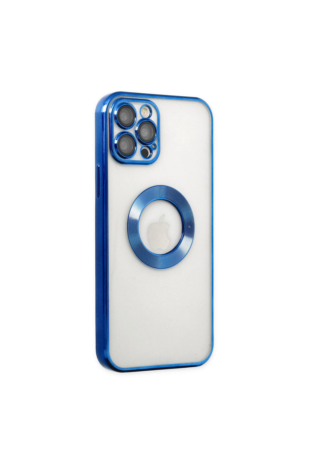 Apple iPhone 12 Pro Uyumlu Kılıf Slot Silikon - Mavi