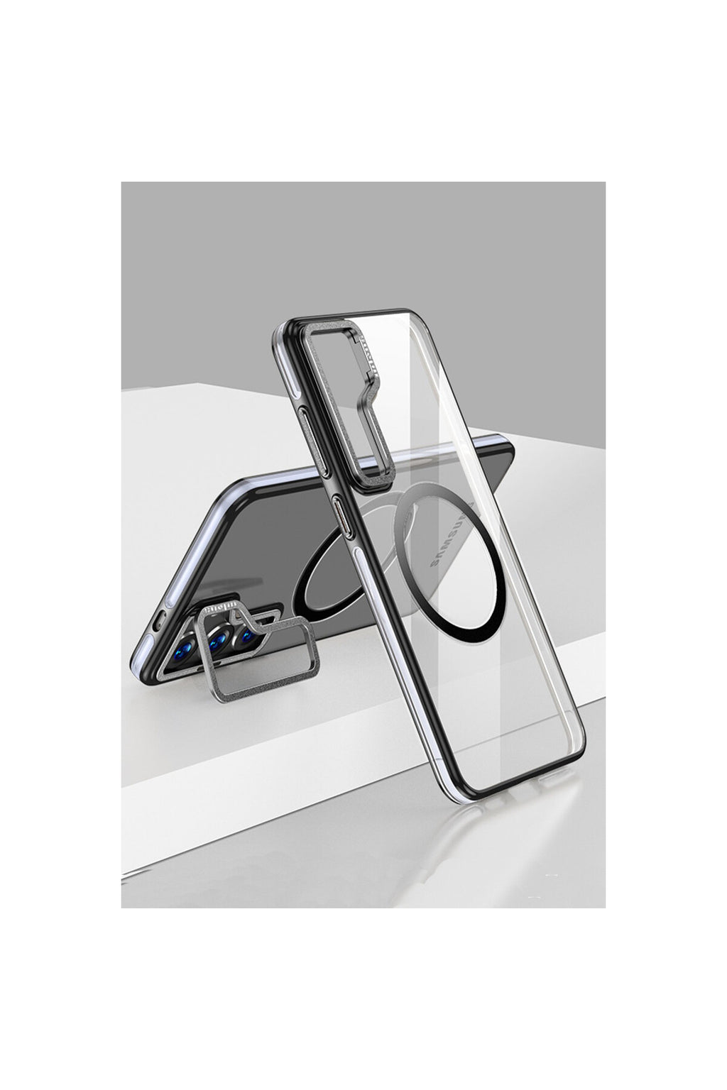 Joko Samsung Galaxy S24 Uyumlu Crystal Magsafe Kapak - Siyah