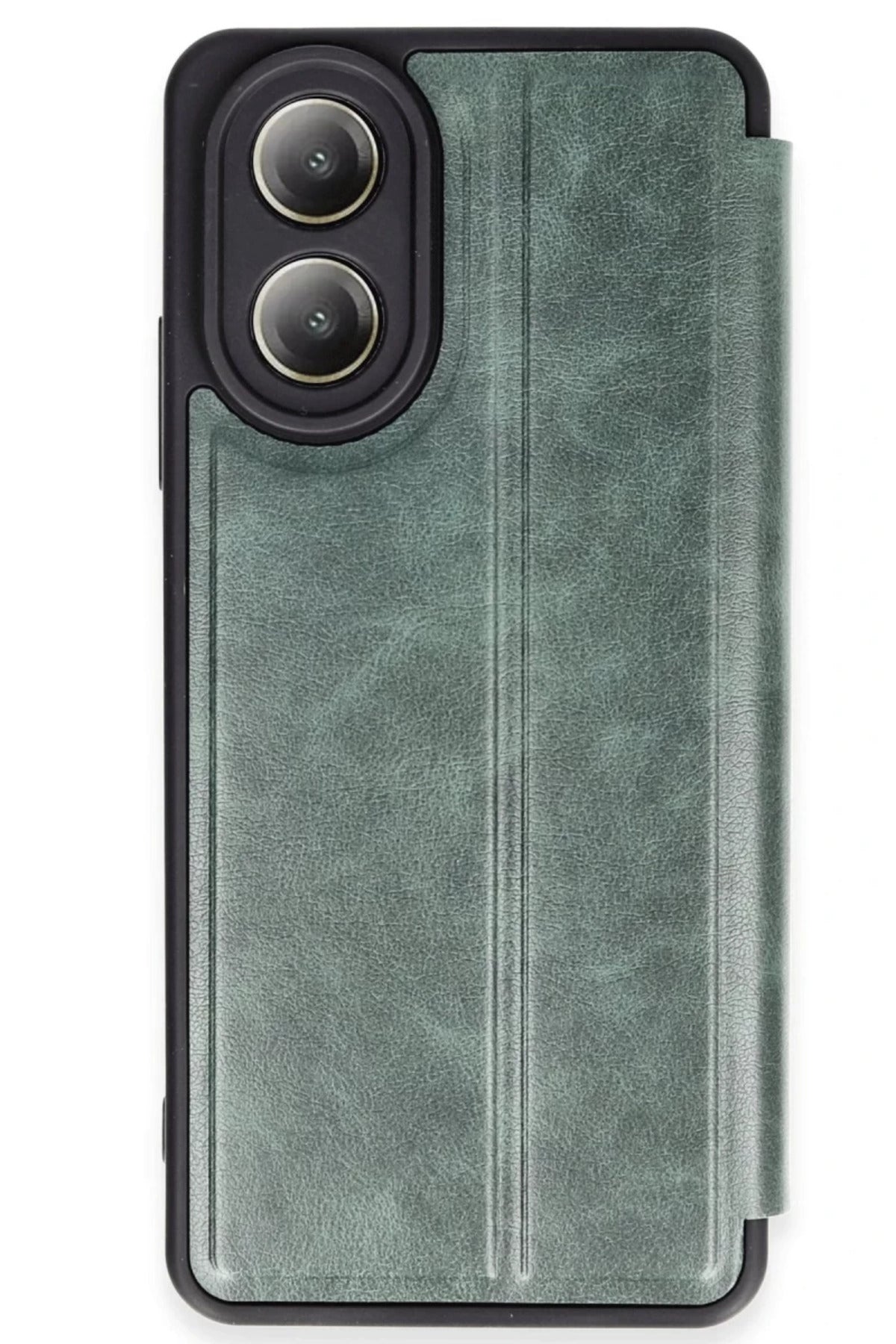 Oppo A38 Uyumlu Kılıf Flip Cover - Koyu Yeşil