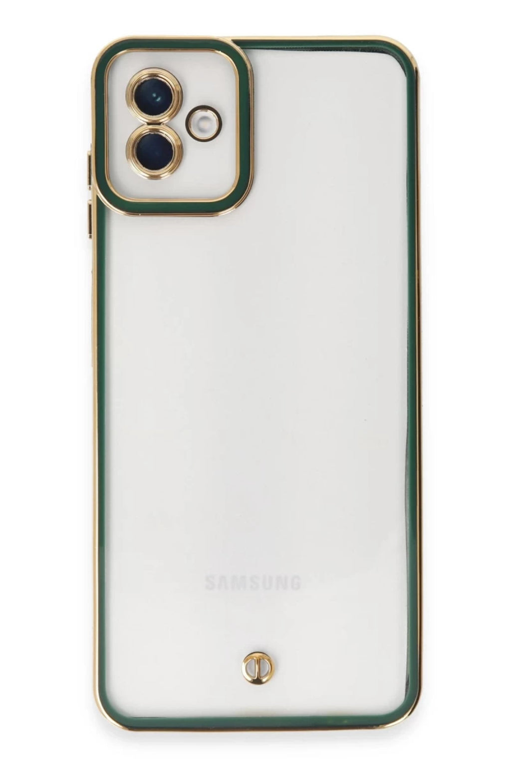 Samsung Galaxy A04 Uyumlu Kılıf Liva Lens Silikon - Yeşil