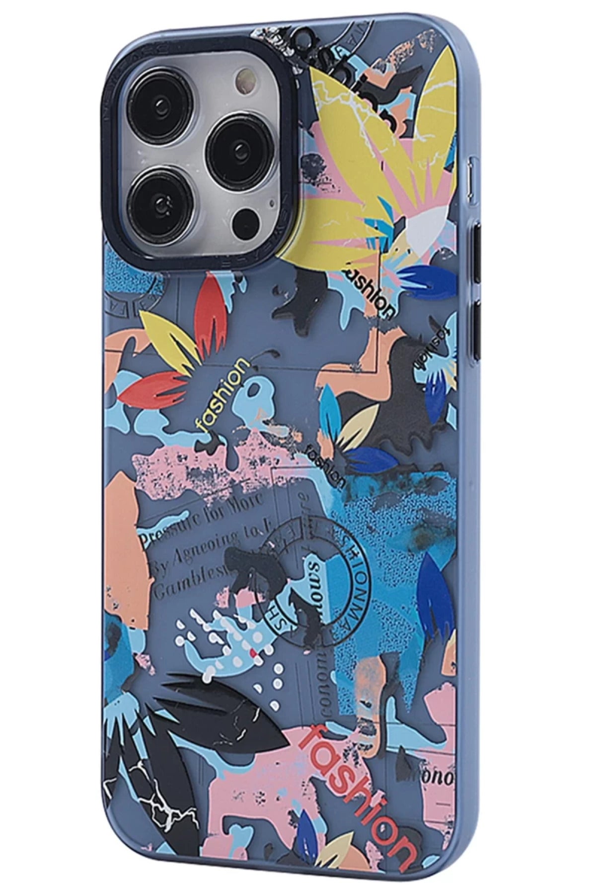 Apple iPhone 14 Pro Uyumlu Kılıf Prada Desenli Kapak - Prada Pembe - 1