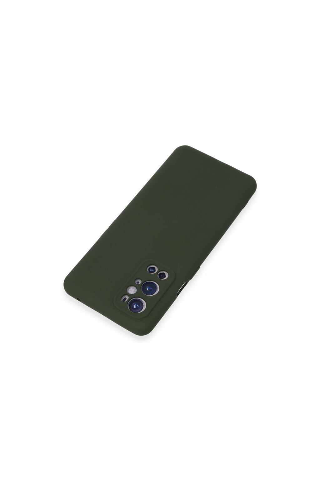 One Plus 9 Pro Kılıf Nano içi Kadife Silikon - Koyu Yeşil