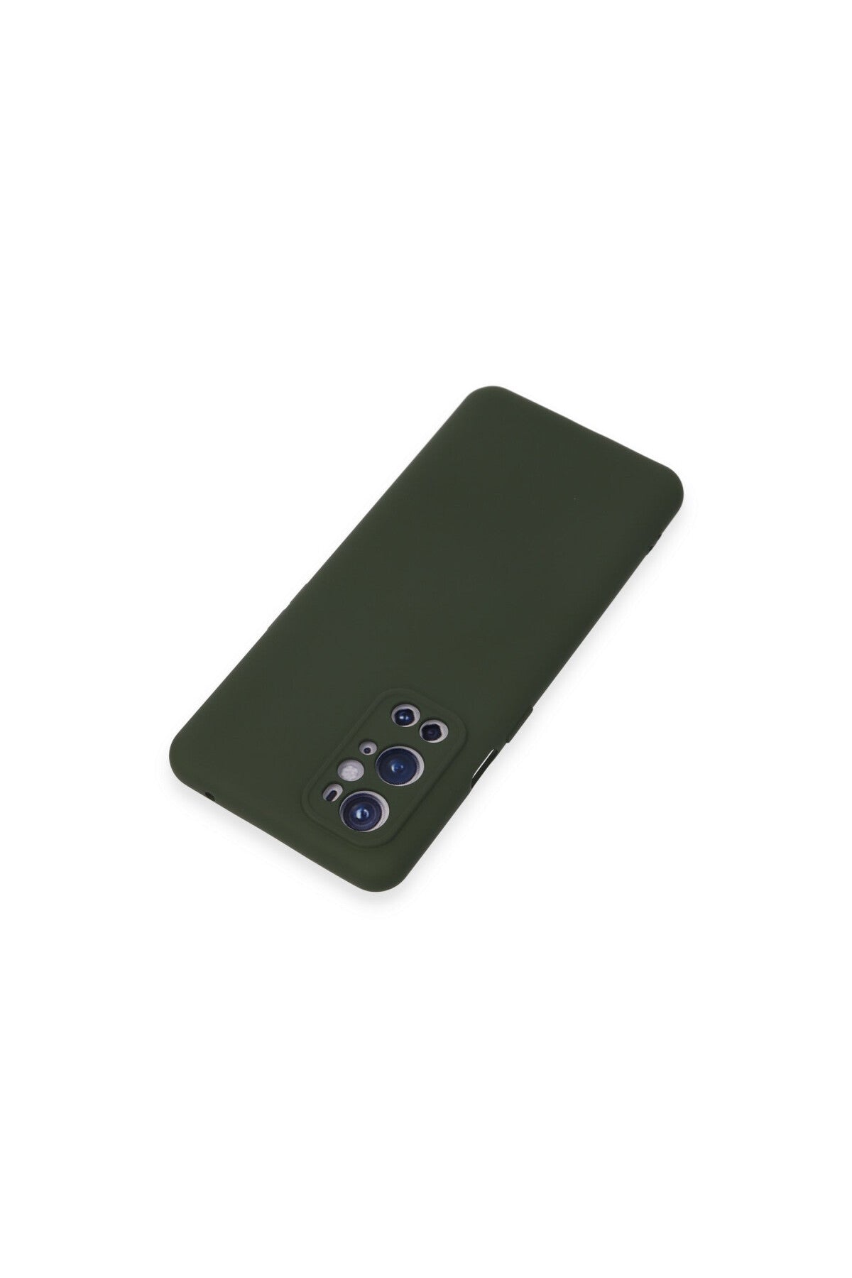 One Plus 9 Pro Kılıf Nano içi Kadife Silikon - Koyu Yeşil