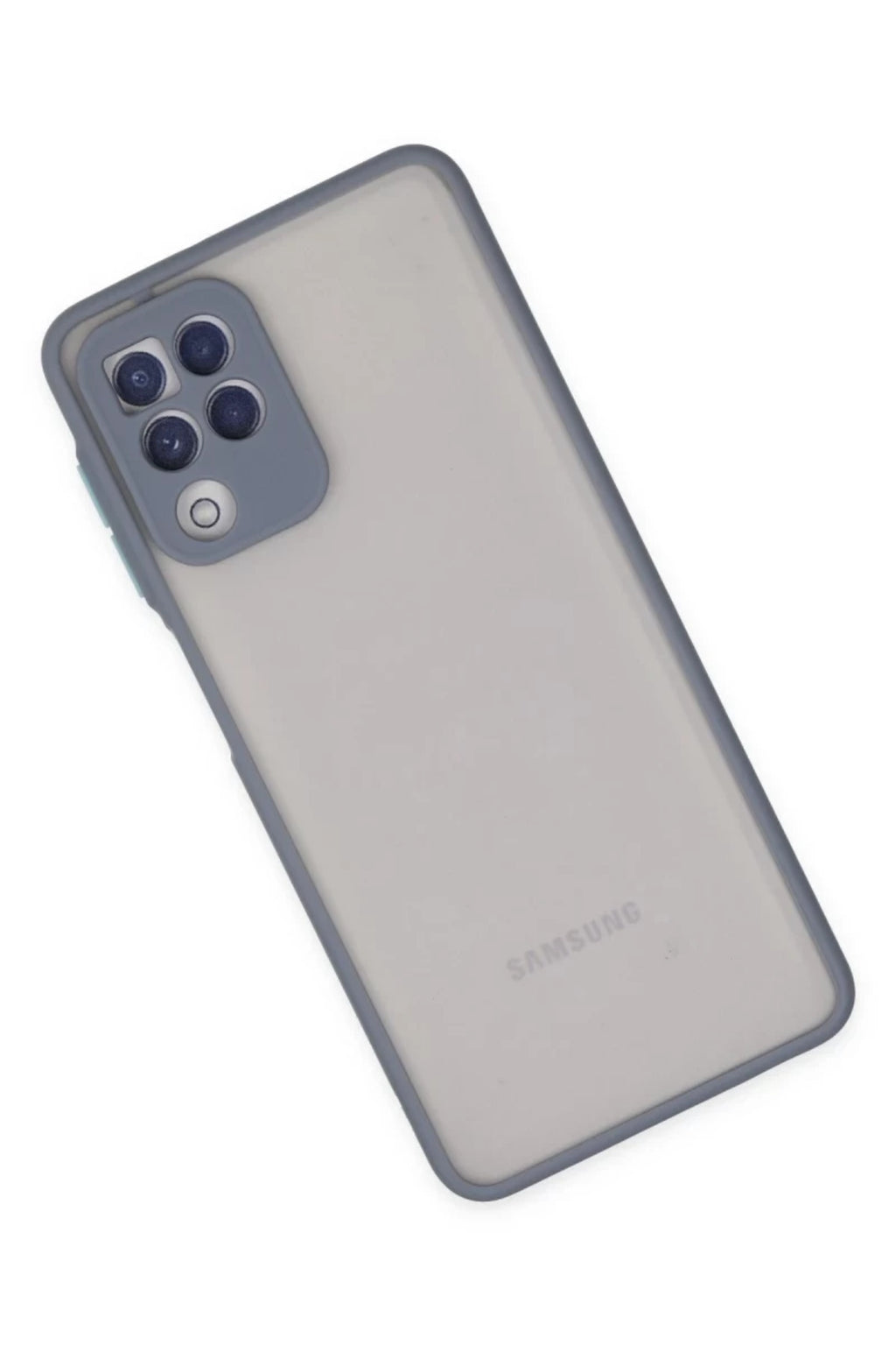 Samsung Galaxy A22 Uyumlu Kılıf Montreal Silikon Kapak - Gri