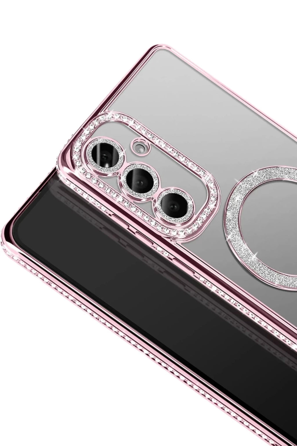 Samsung Galaxy S26 Plus Uyumlu Joke Simli Magneticsafe Kılıf - Pembe