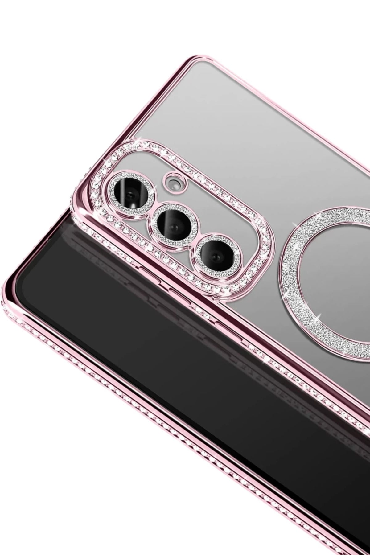 Samsung Galaxy S26 Plus Uyumlu Joke Simli Magneticsafe Kılıf - Pembe