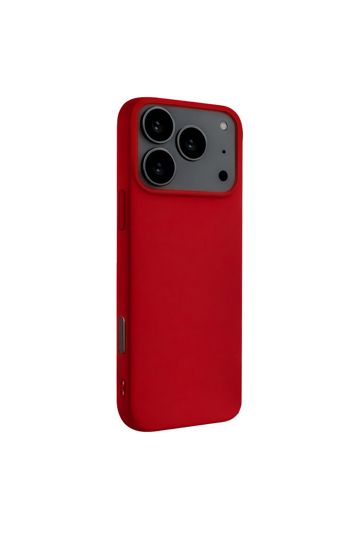 Apple iPhone 17 Pro Max Uyumlu Nano içi Kadife Silikon - Kırmızı