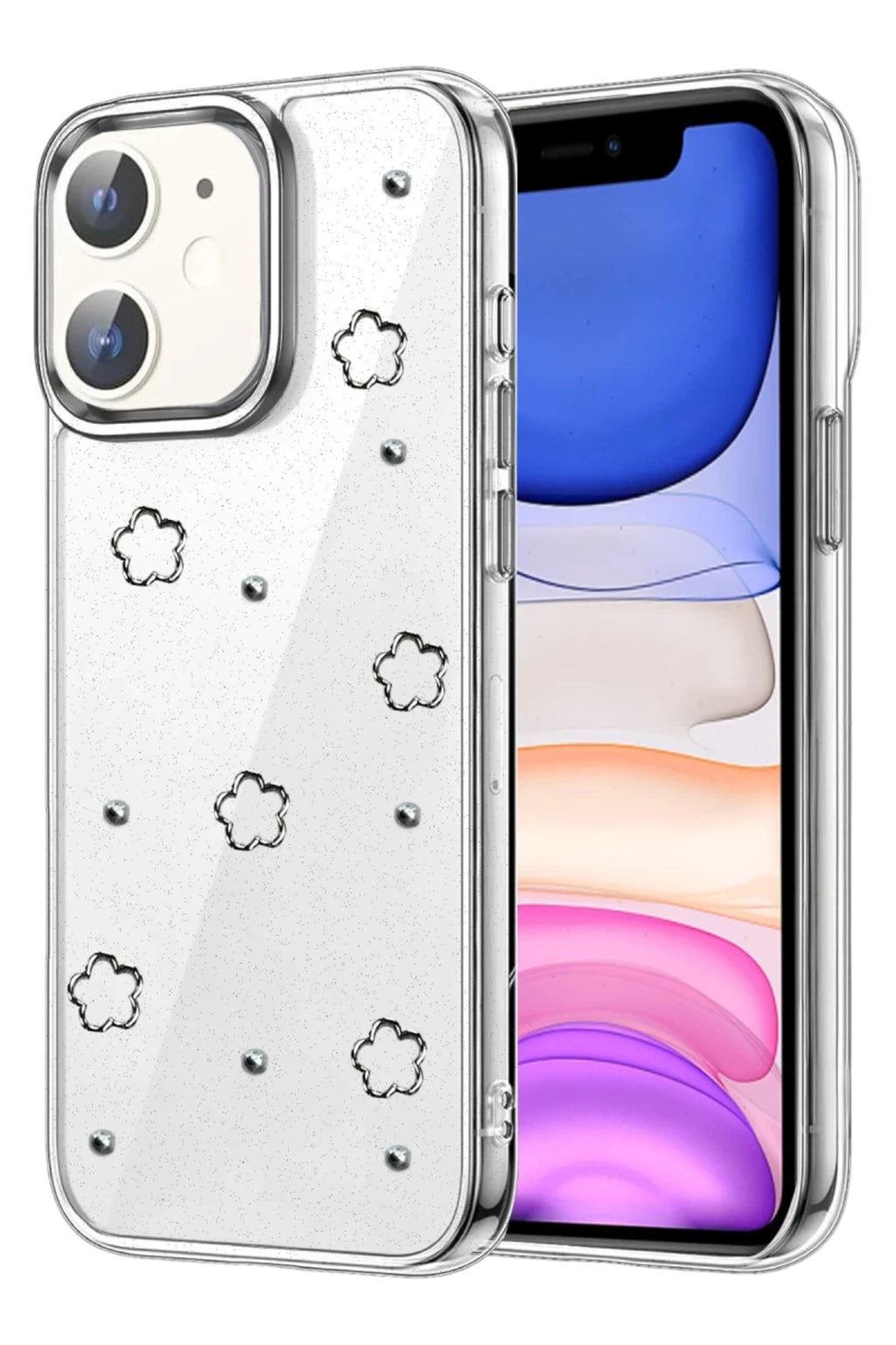 Apple iPhone 12 Uyumlu Fiyonk Desenli Kapak - Desen 2