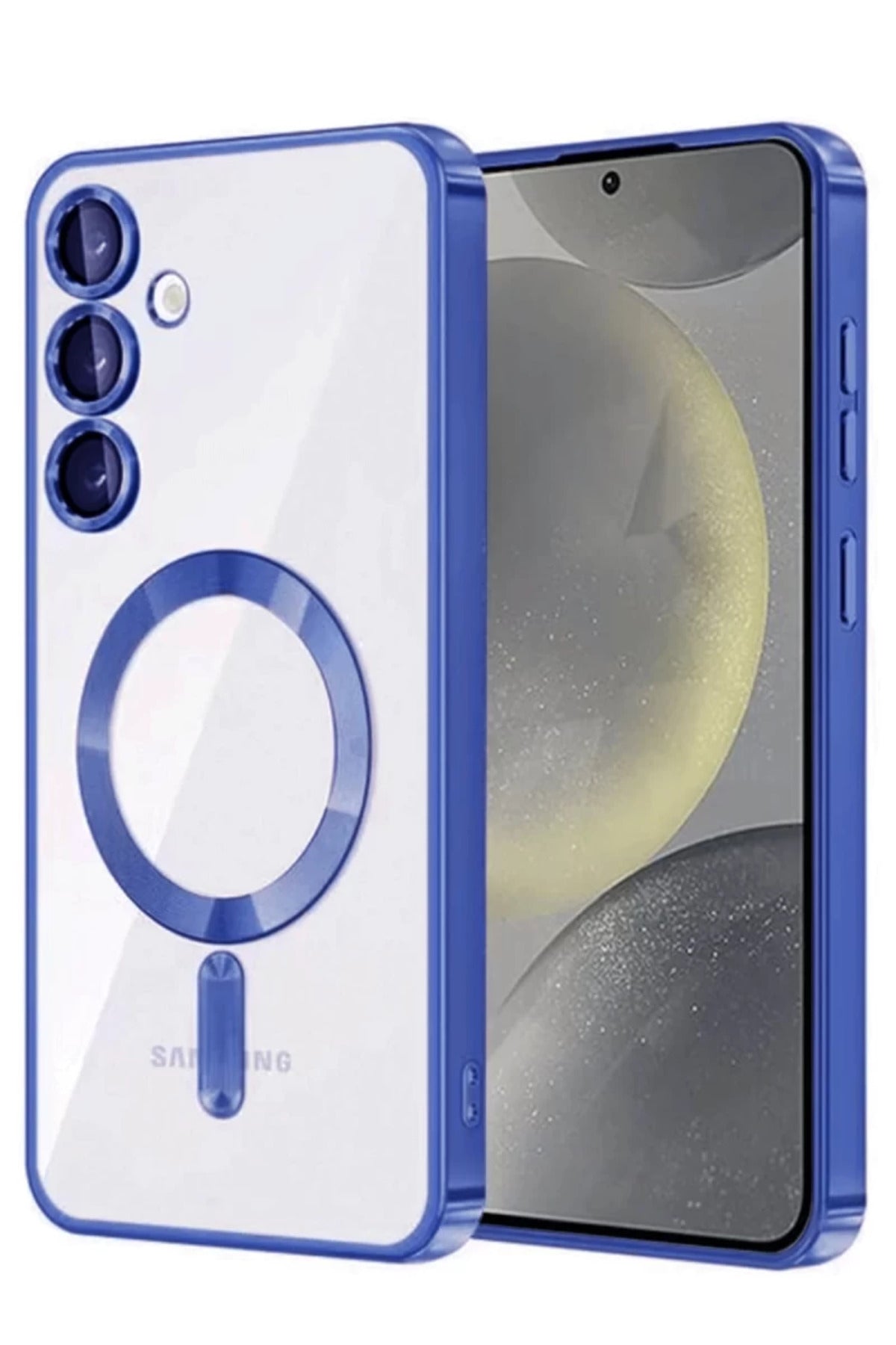 Samsung Galaxy A56 Uyumlu Kross Magneticsafe Kapak - Lacivert