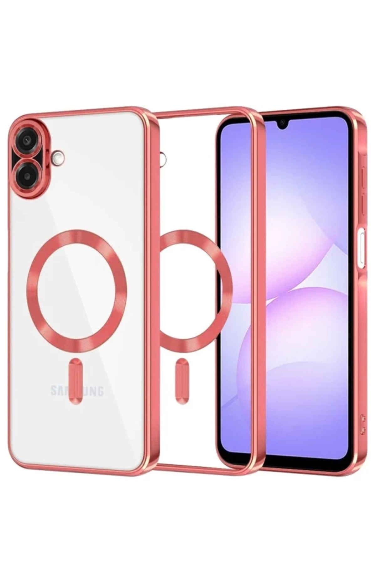 Samsung Galaxy A07 4G Uyumlu Kross Magneticsafe Kapak - Kırmızı