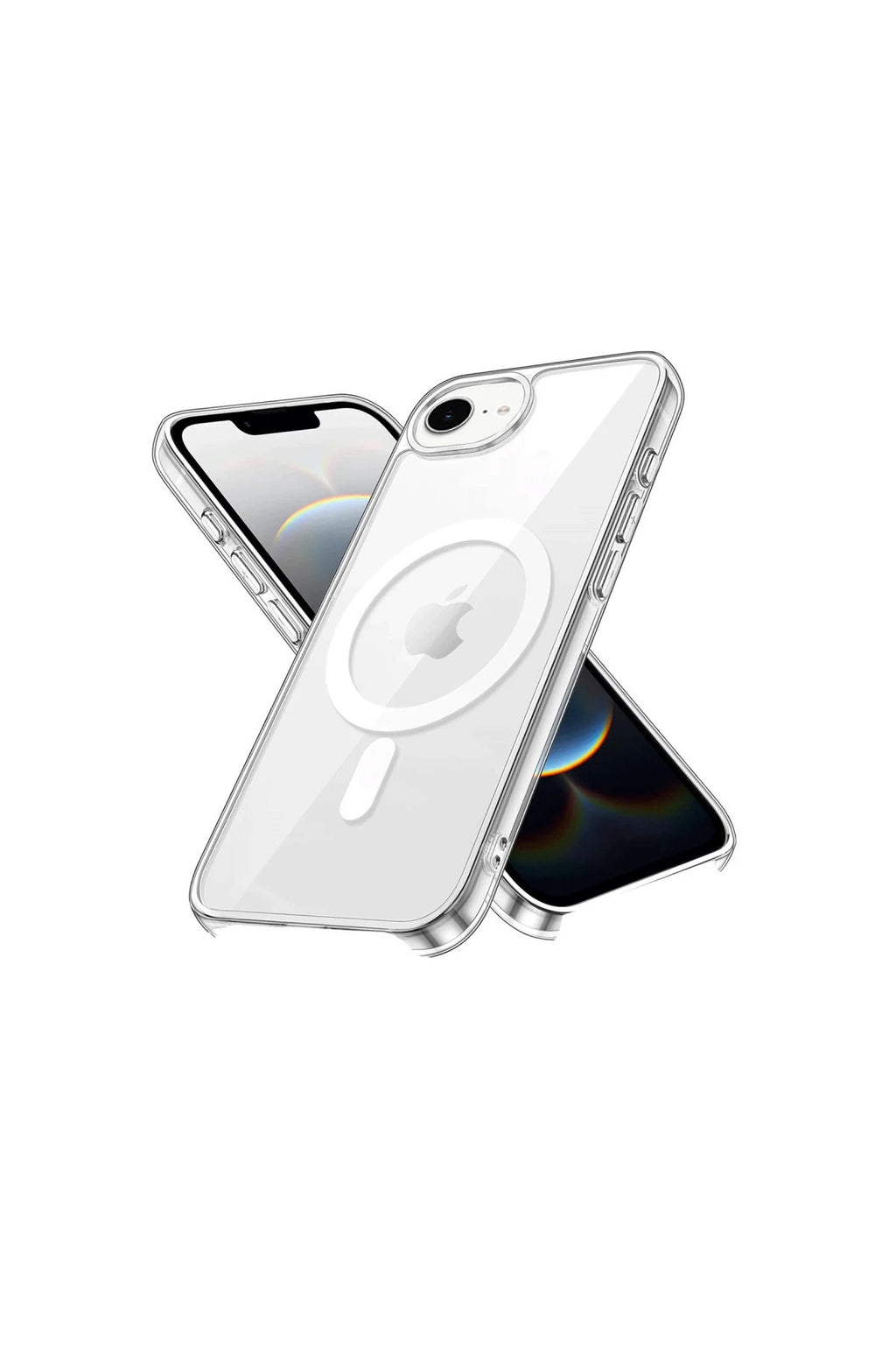 Apple iPhone 16E Uyumlu Kılıf Pc Real Magsafe Kapak - Şeffaf