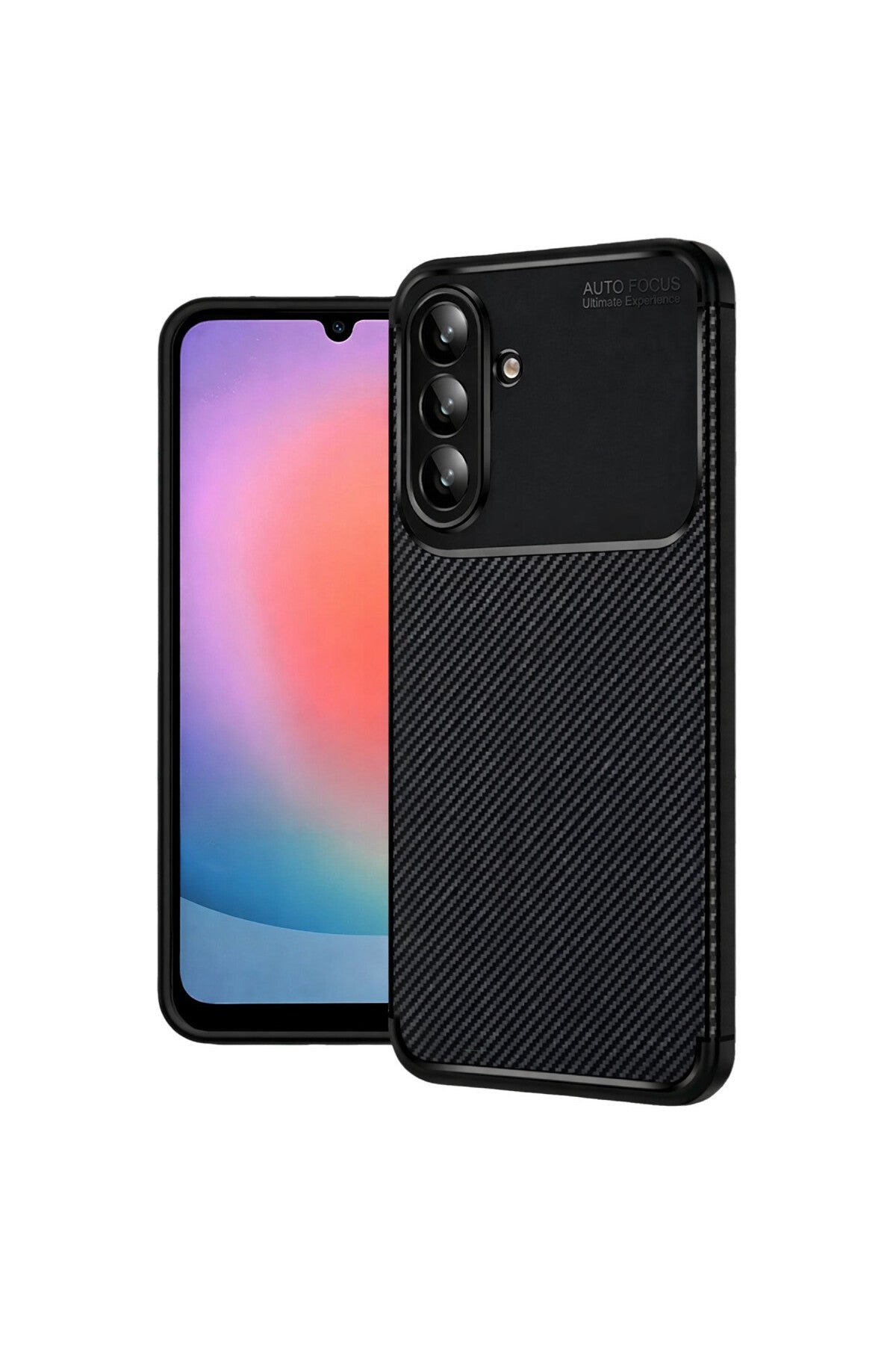 Samsung Galaxy A57 5G Uyumlu Auto Focus Karbon Kapak - Siyah