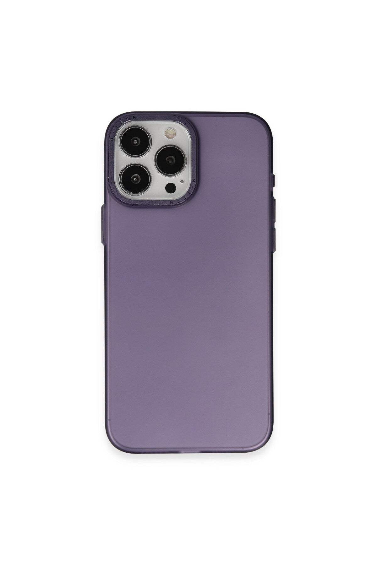 Apple iPhone 15 Pro Uyumlu Kılıf Modos Metal Kapak - Derin Mor