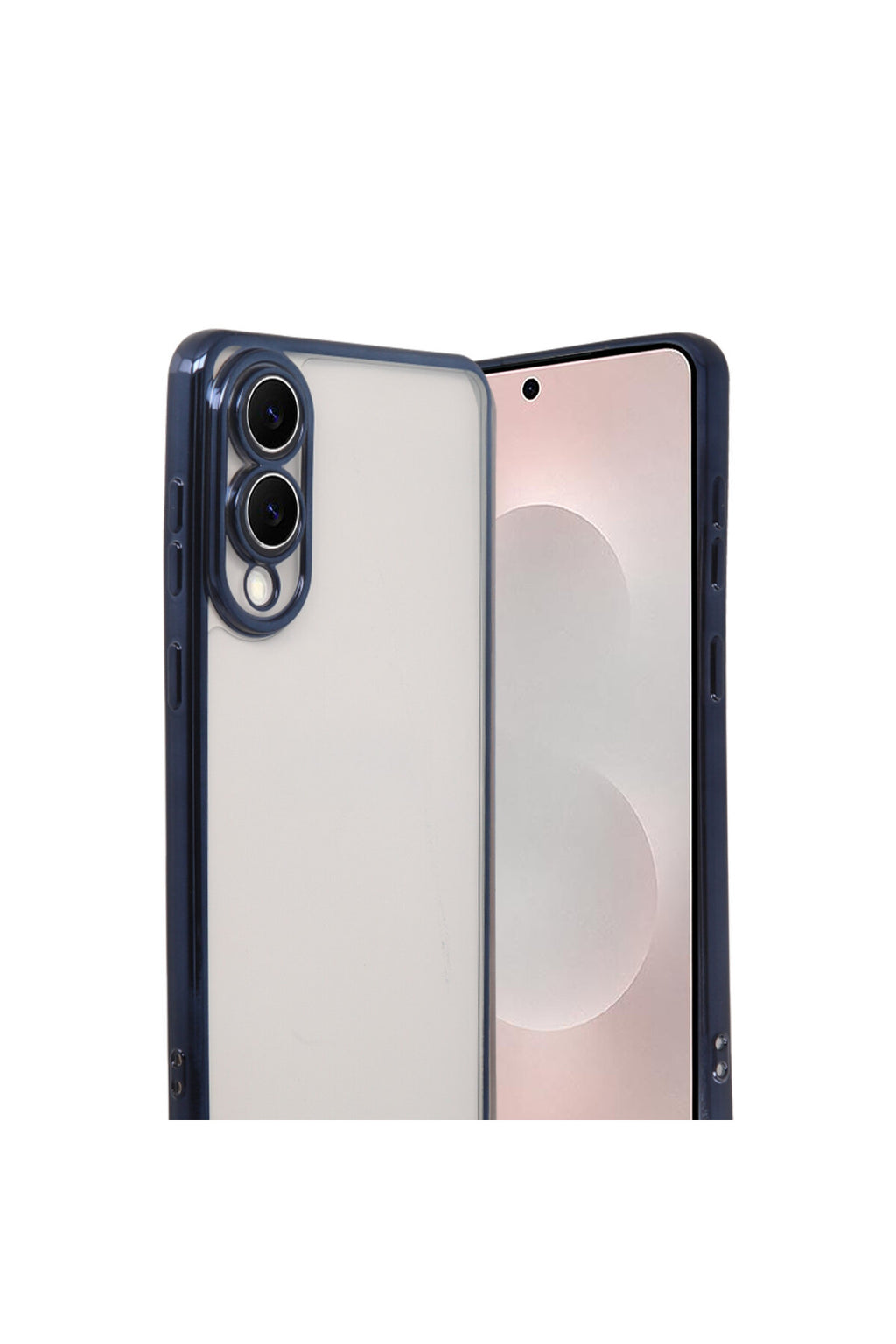 Samsung Galaxy S25 Uyumlu Edge Lensli Silikon - Lacivert