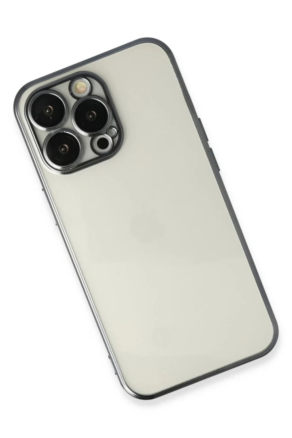 Apple iPhone 13 Pro Uyumlu Kılıf Lensli Silikon - Siyah
