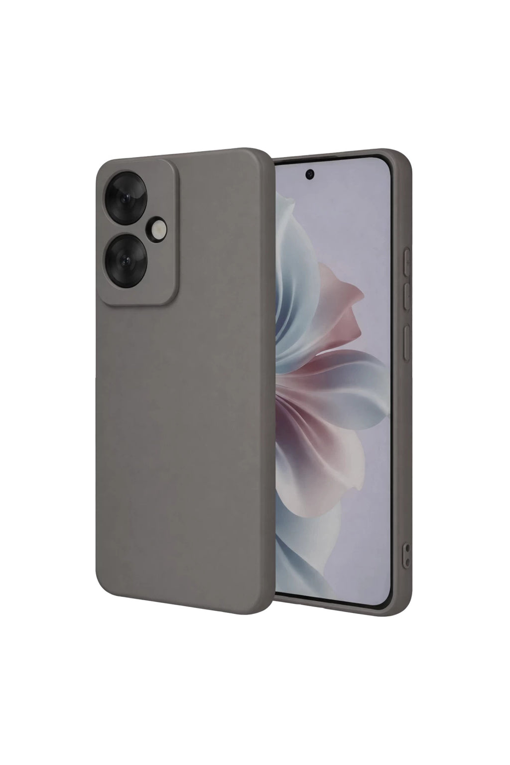 Oppo Reno 11F Uyumlu Kılıf First Silikon - Gri