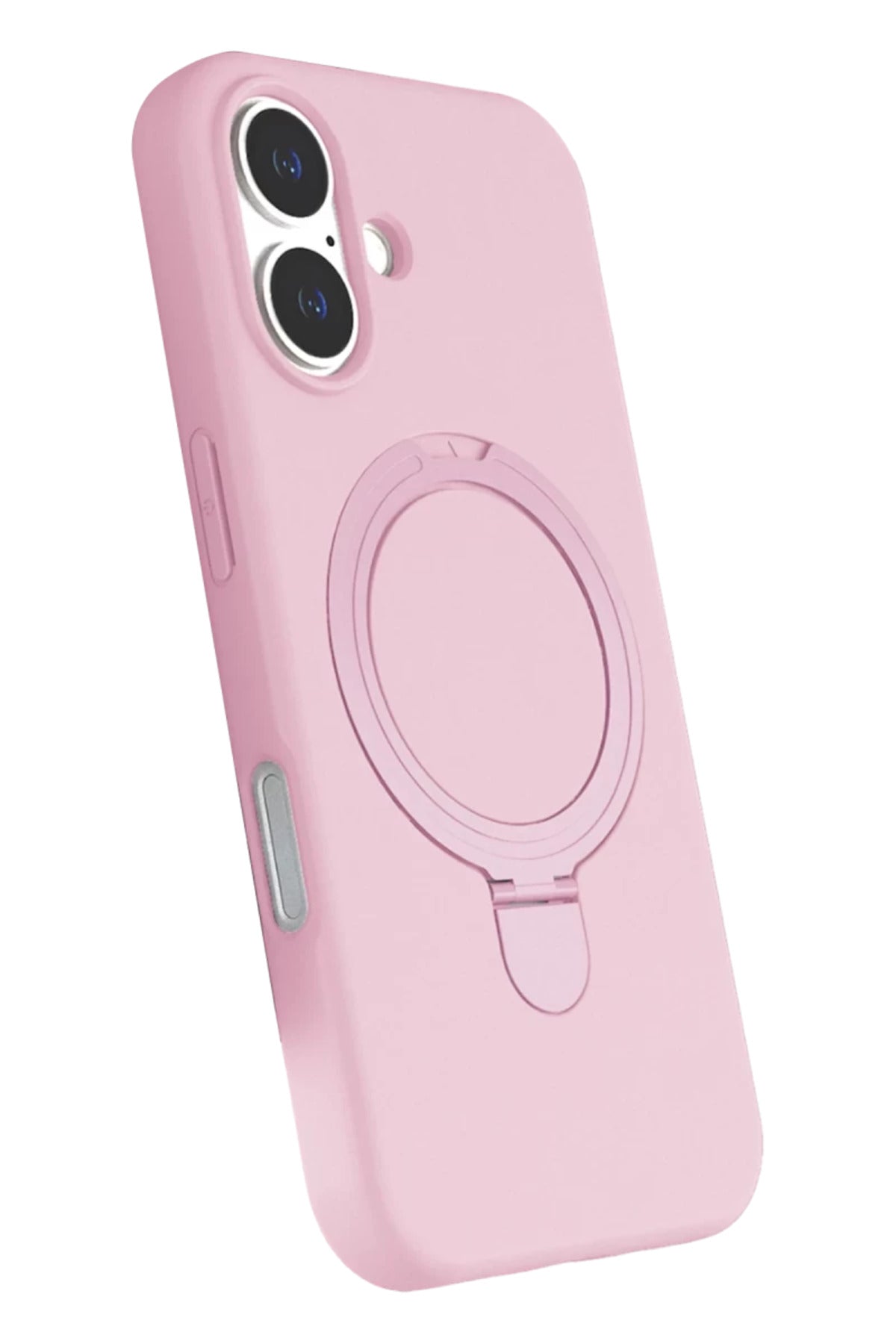 Apple iPhone 17 Uyumlu Regal Magsafe Standlı Kapak - Açık Pembe