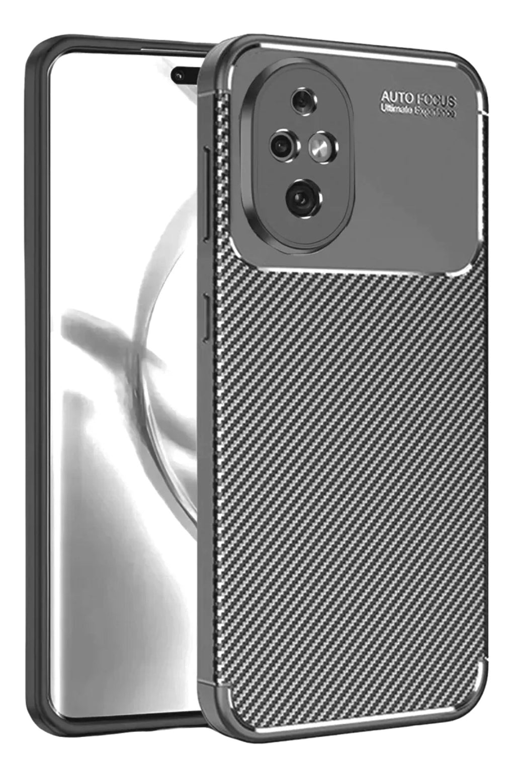 Honor 200 Uyumlu Kılıf Auto Focus Karbon Kapak - Gri