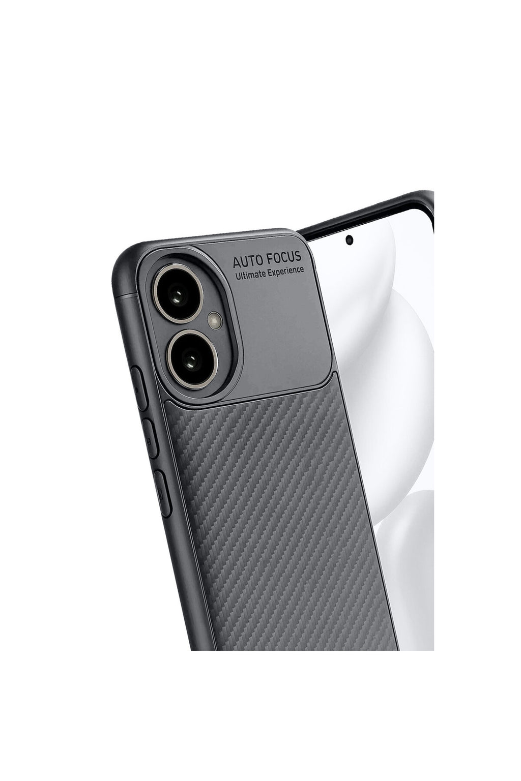 Honor 400 Uyumlu Kılıf Auto Focus Karbon Kapak - Gri
