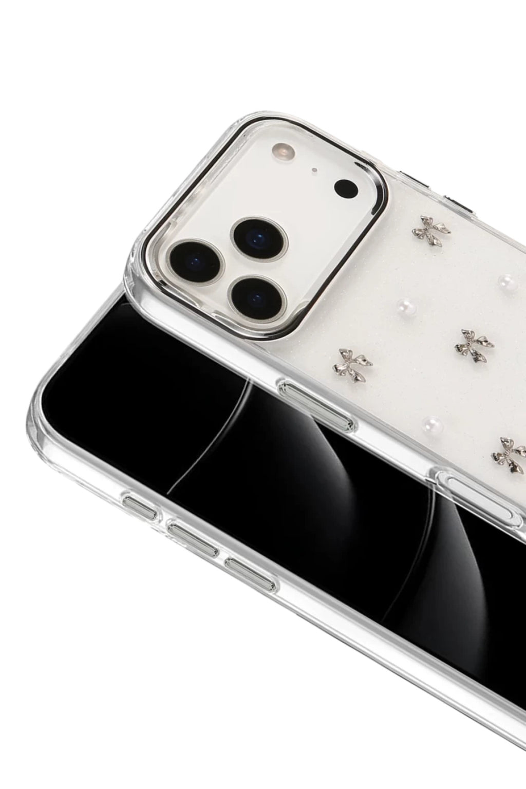 Apple iPhone 17 Pro Uyumlu Fiyonk Desenli Kapak - Desen 8