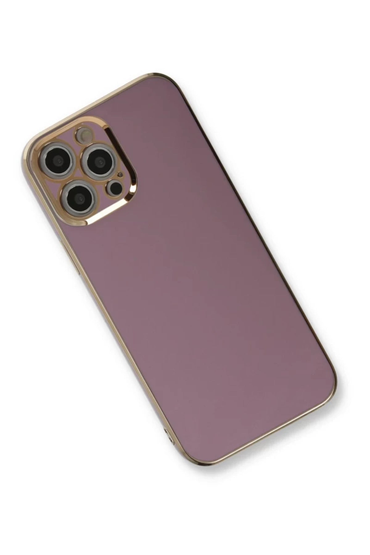 Apple iPhone 12 Pro Max Uyumlu Kılıf Volet Silikon - Mor