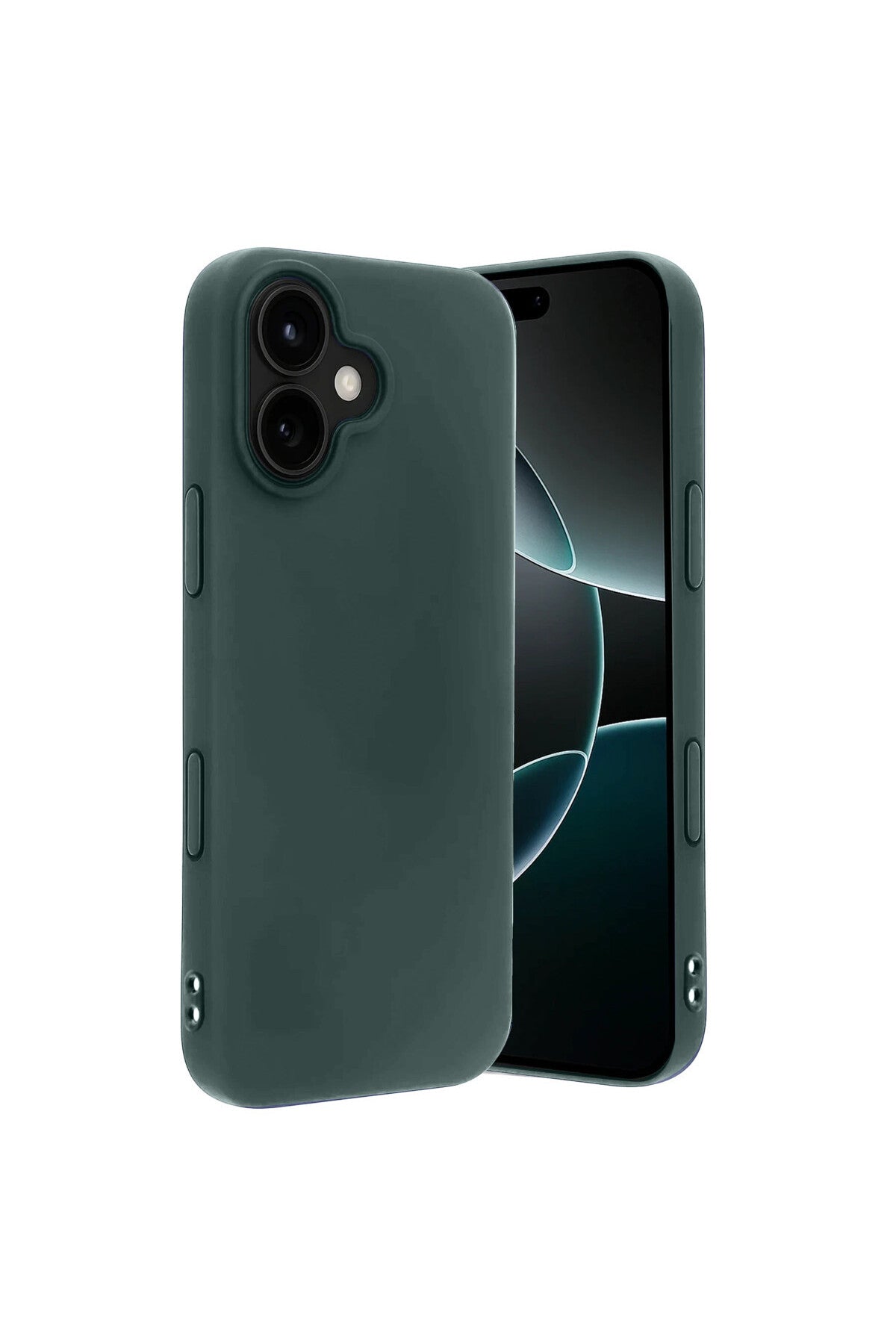 Apple iPhone 17 Uyumlu First Silikon - Koyu Yeşil