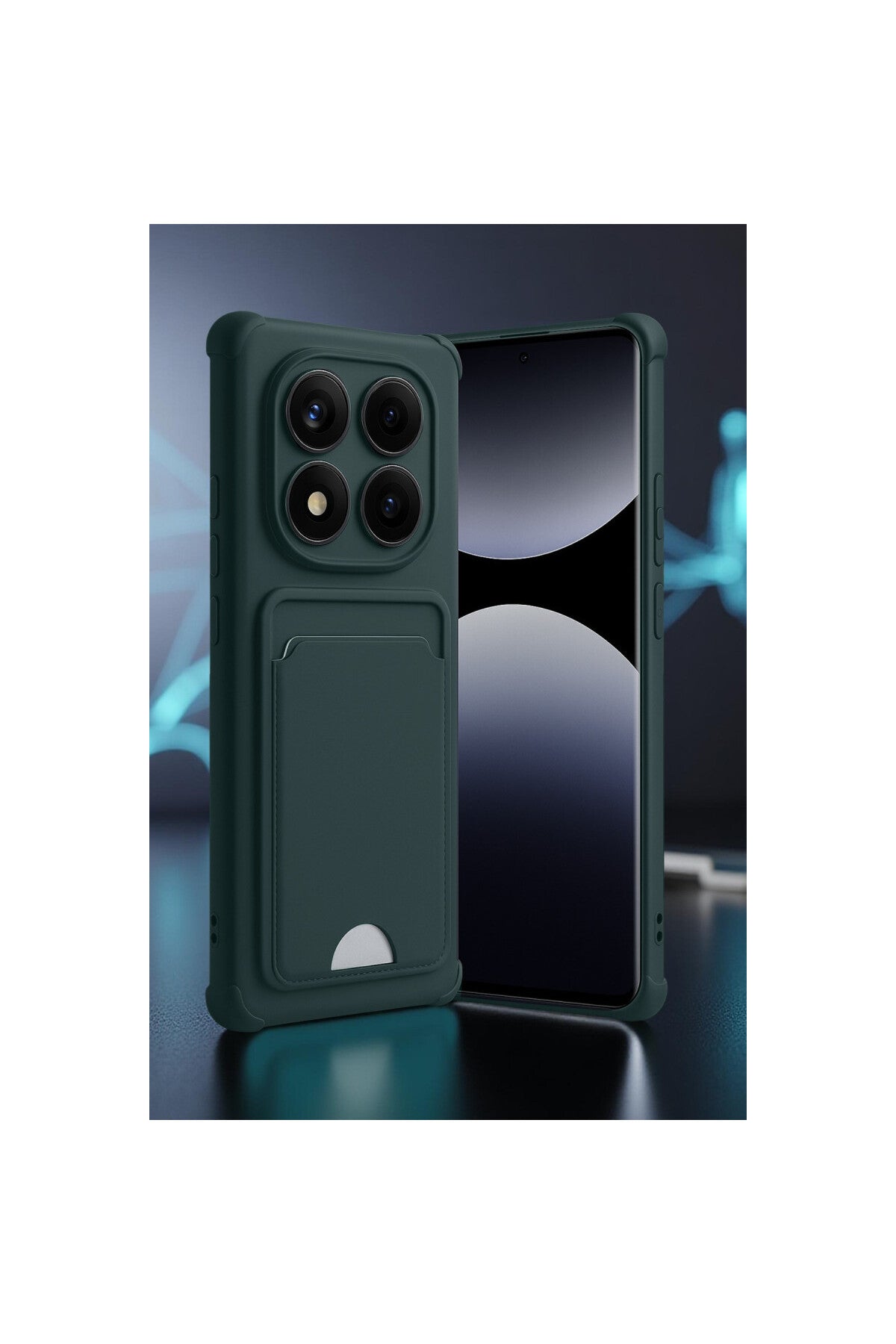 Xiaomi Redmi Note 14 Pro 5G Uyumlu Kelvin Kartvizitli Silikon - Açık Yeşil