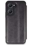 Vivo Y18 Uyumlu Kılıf Flip Cover - Siyah