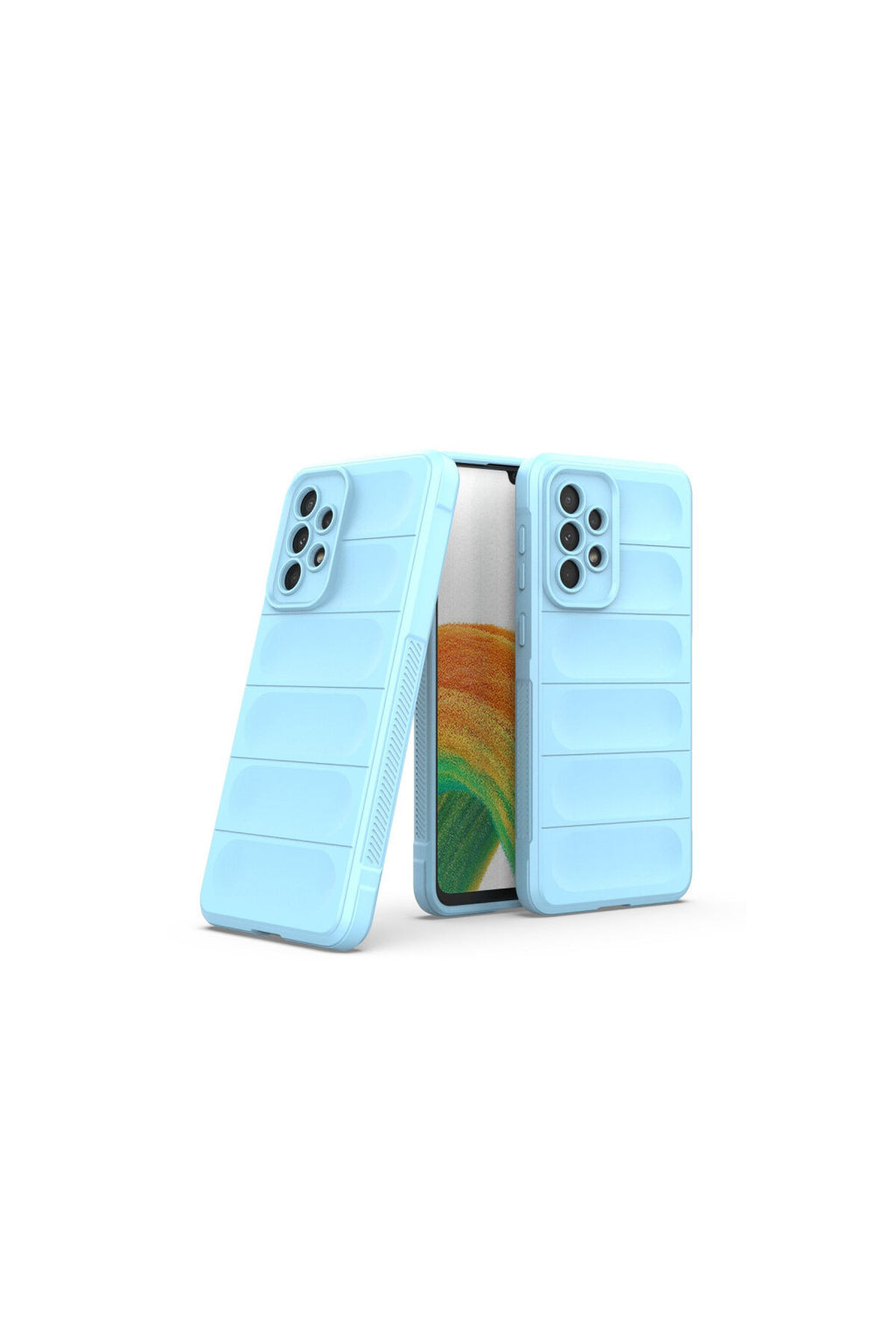 Samsung Galaxy A33 5G Uyumlu Kılıf Optimum Silikon - Sky Blue