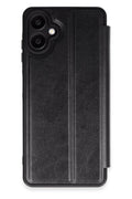 Samsung Galaxy A06 Uyumlu Kılıf Flip Cover - Siyah