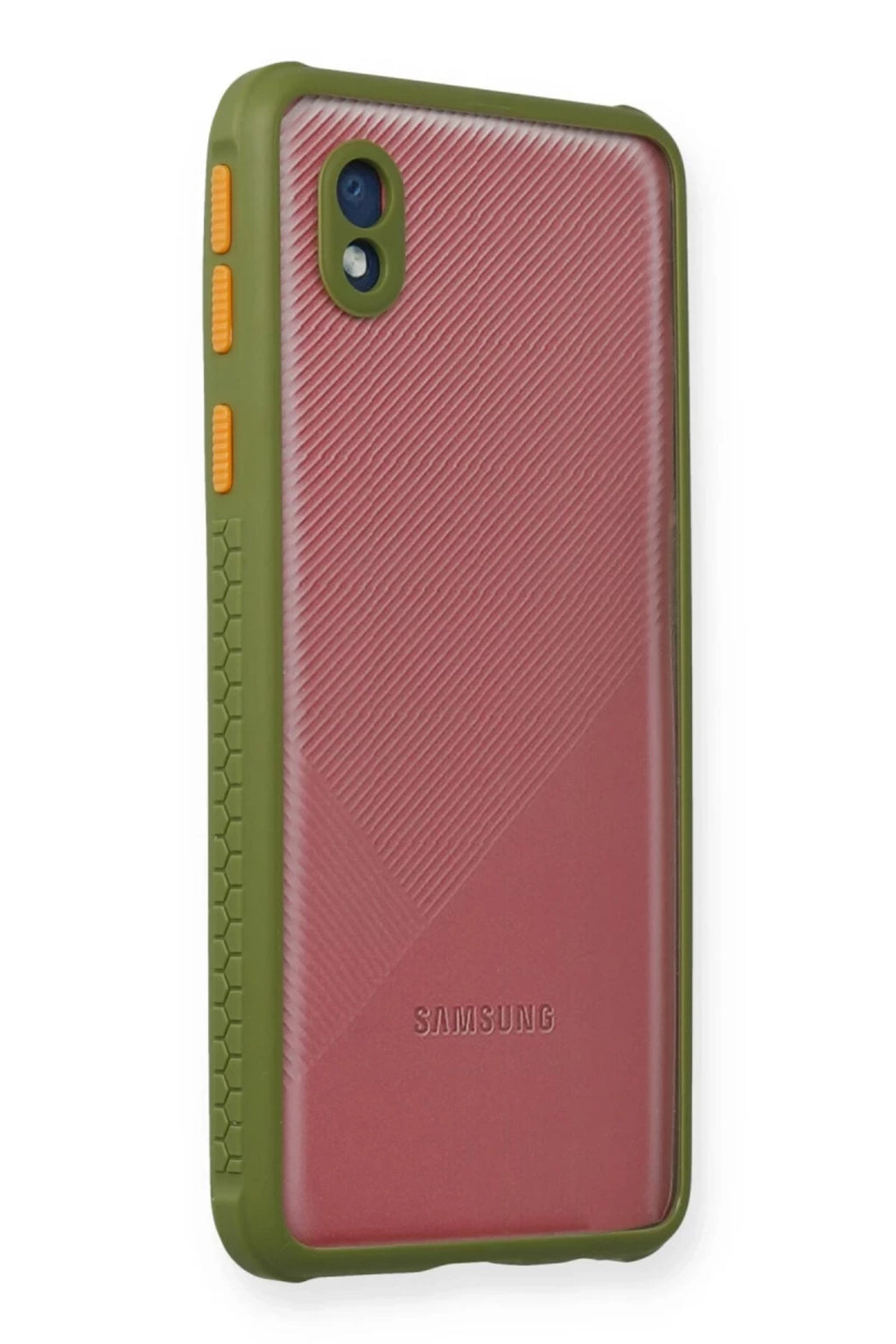 Samsung Galaxy A01 Core Uyumlu Kılıf Miami Şeffaf Silikon - Yeşil