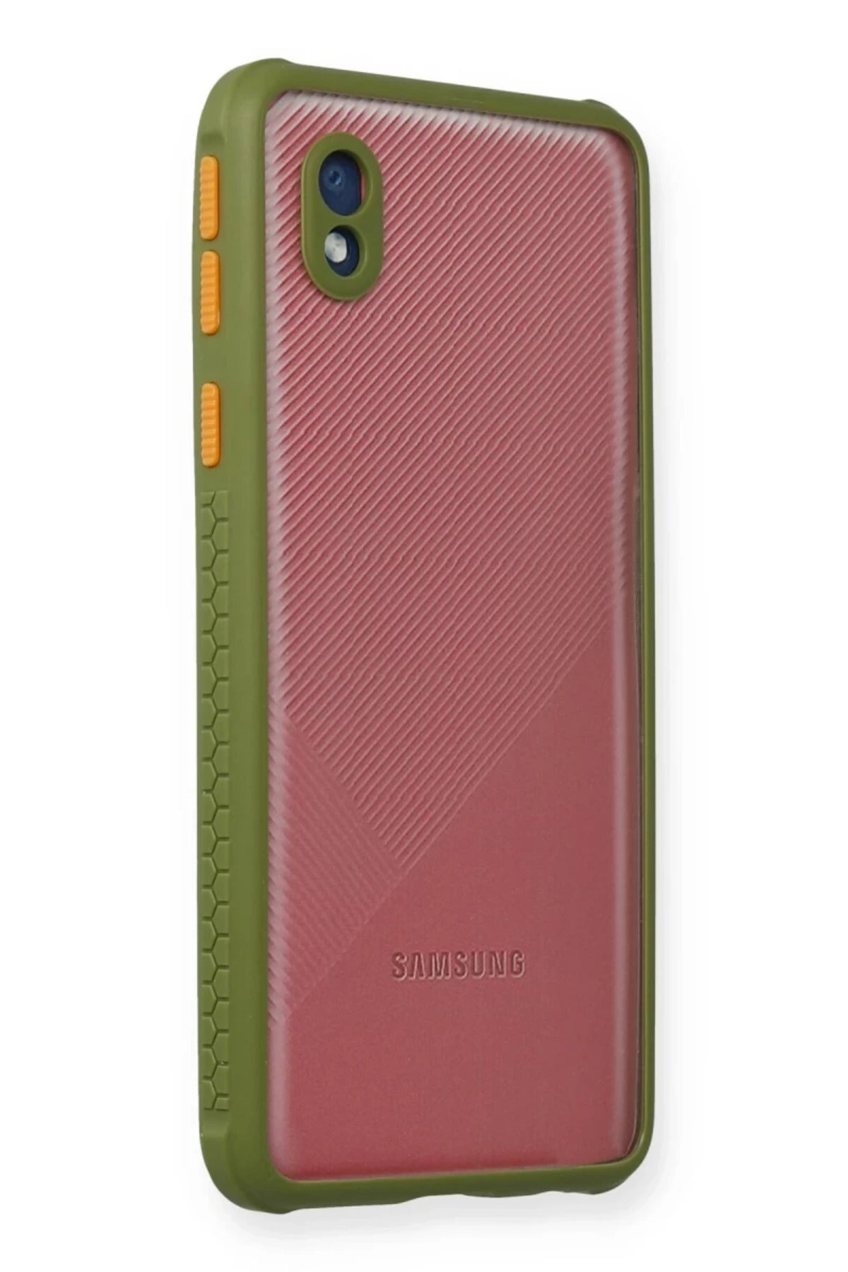 Samsung Galaxy A01 Core Uyumlu Kılıf Miami Şeffaf Silikon - Yeşil