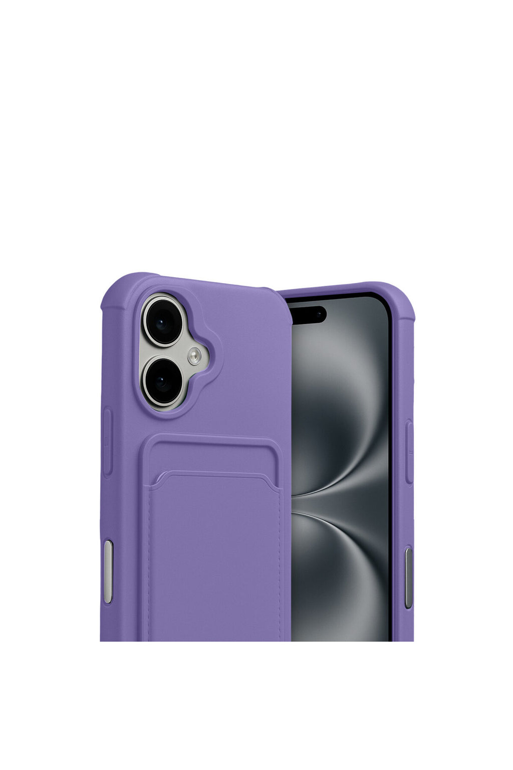 Apple iPhone 17 Uyumlu Kelvin Kartvizitli Silikon - Lila
