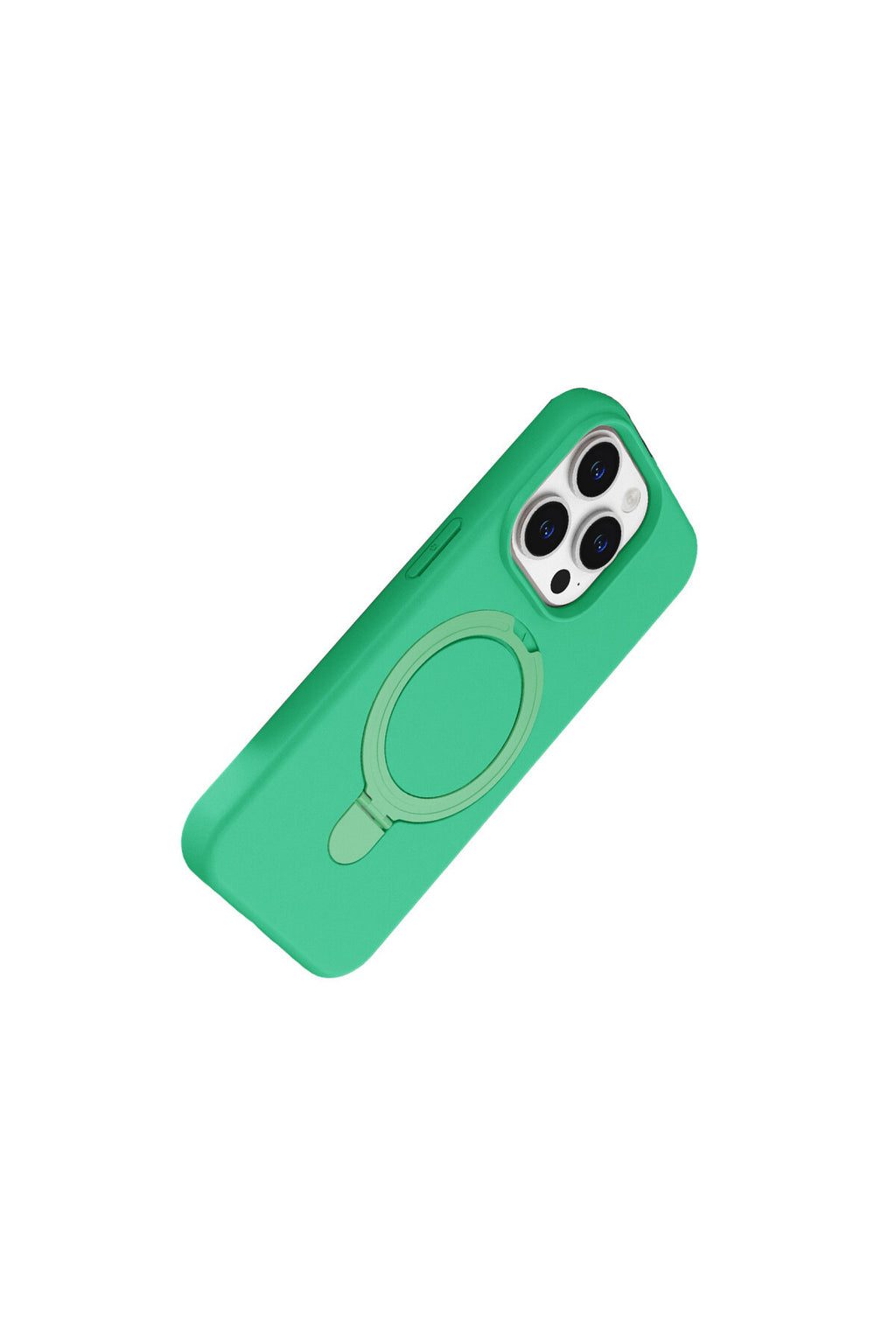 Apple iPhone 15 Pro Max Uyumlu Regal Magsafe Standlı Kapak - Yeşil