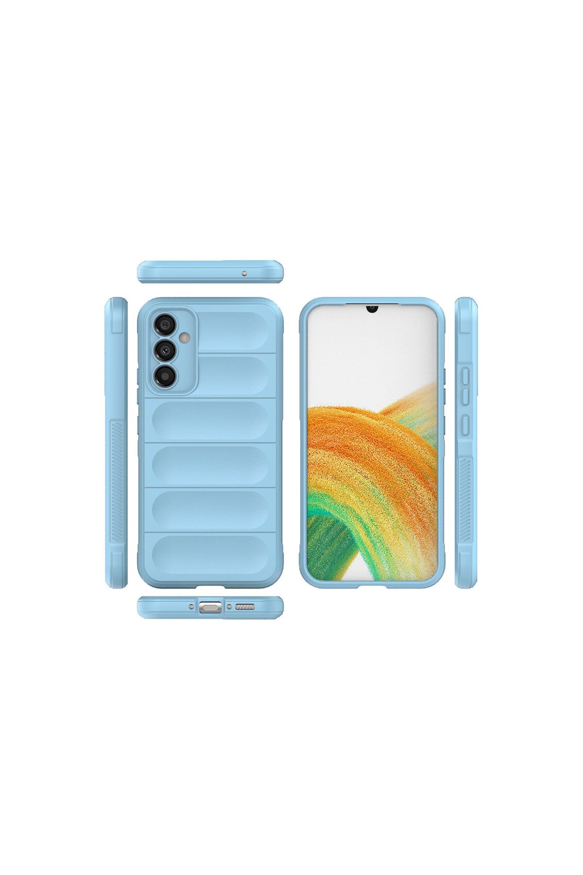Samsung Galaxy A05S Uyumlu Kılıf Optimum Silikon - Sky Blue