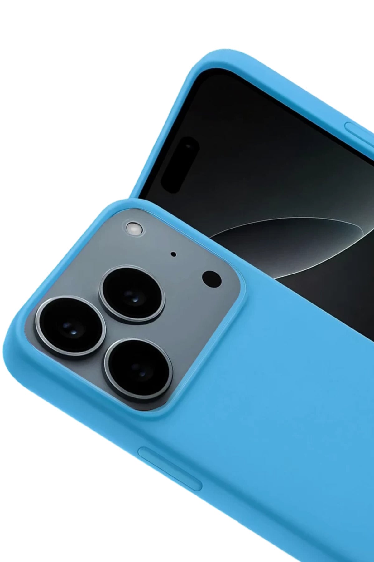 Apple iPhone 17 Pro Max Uyumlu Nano içi Kadife Silikon - Mavi