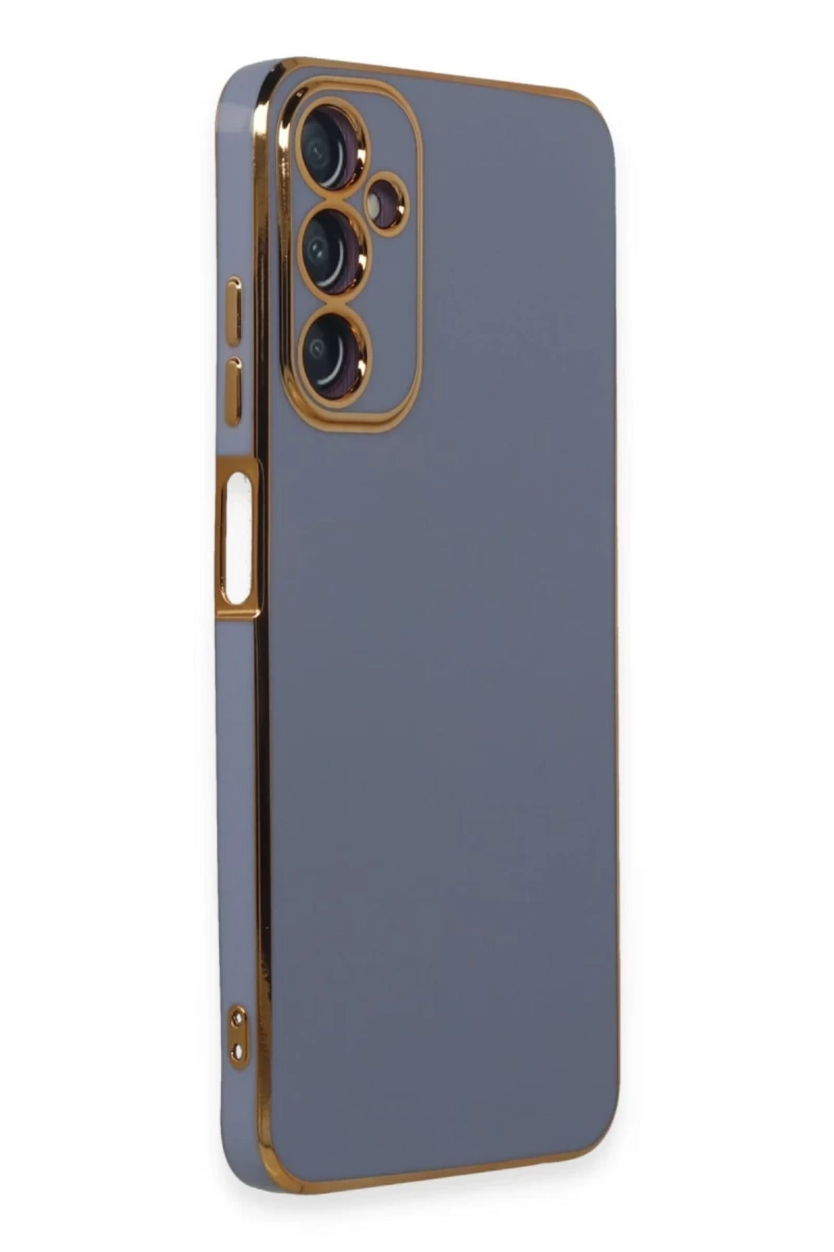 Samsung Galaxy A05S Uyumlu Kılıf Volet Silikon - Mavi