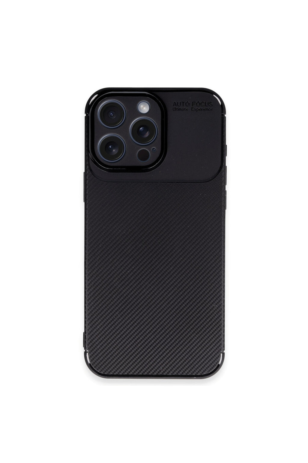 Apple iPhone 16 Pro Uyumlu Kılıf Auto Focus Karbon Kapak - Siyah