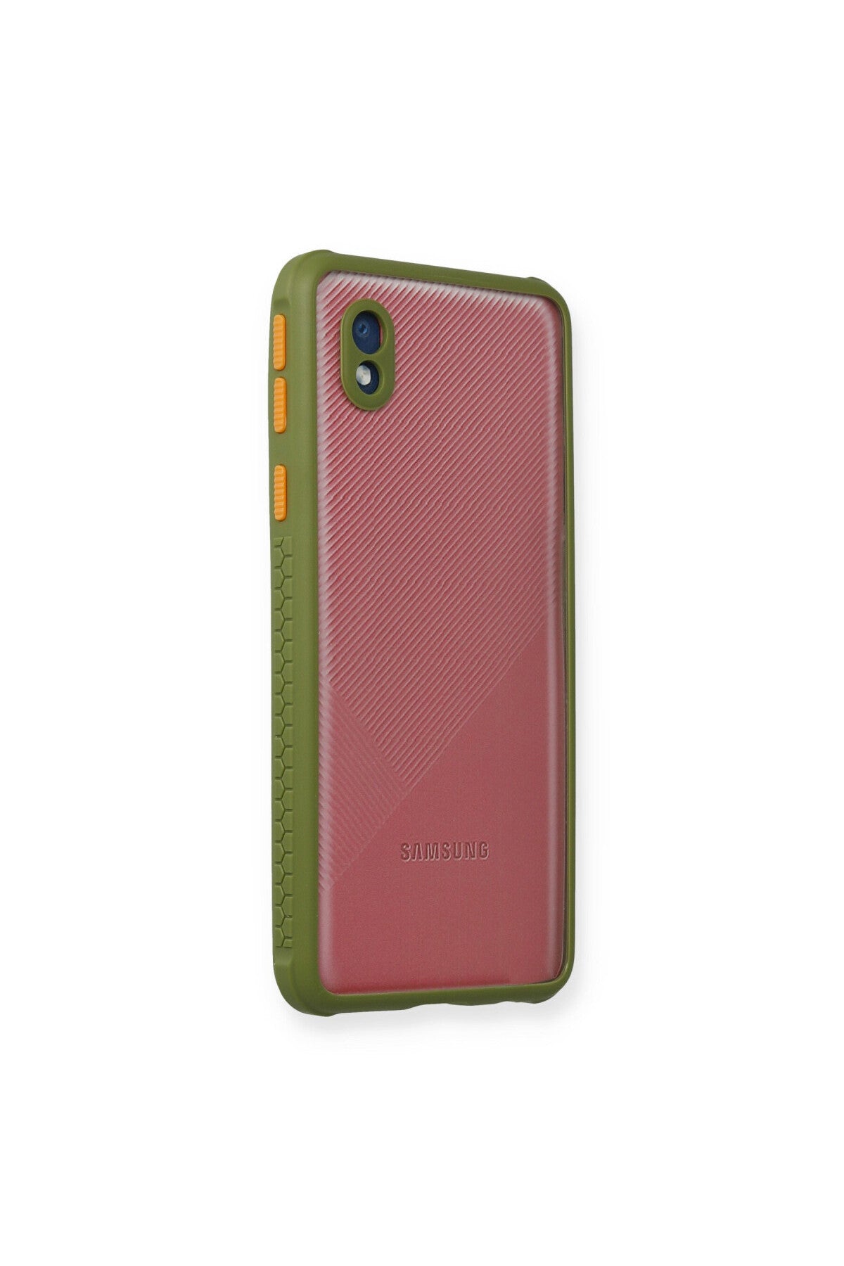 Samsung Galaxy A01 Core Uyumlu Kılıf Miami Şeffaf Silikon - Yeşil