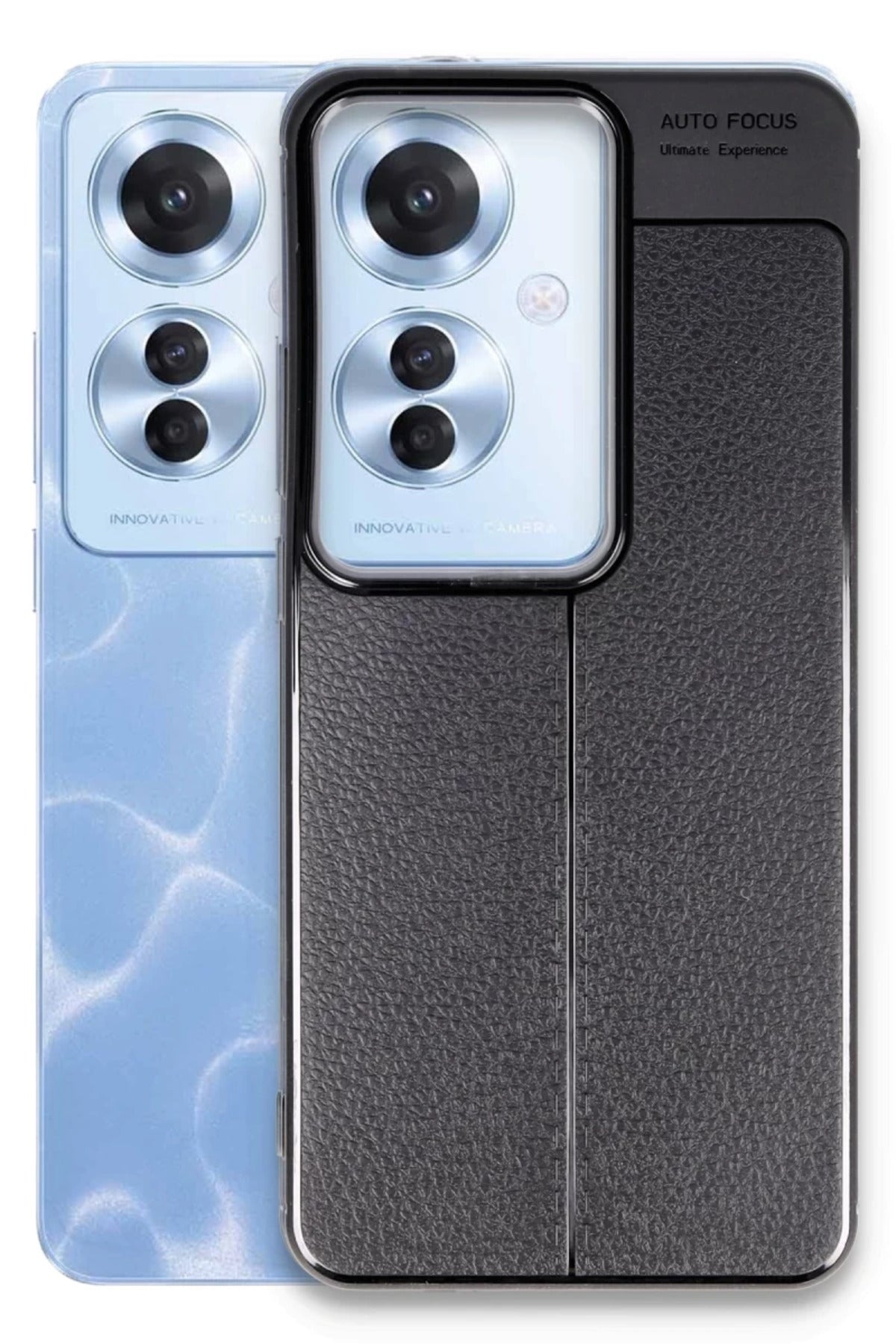 Oppo Reno 11F Uyumlu Kılıf Auto Focus Kapak - Siyah