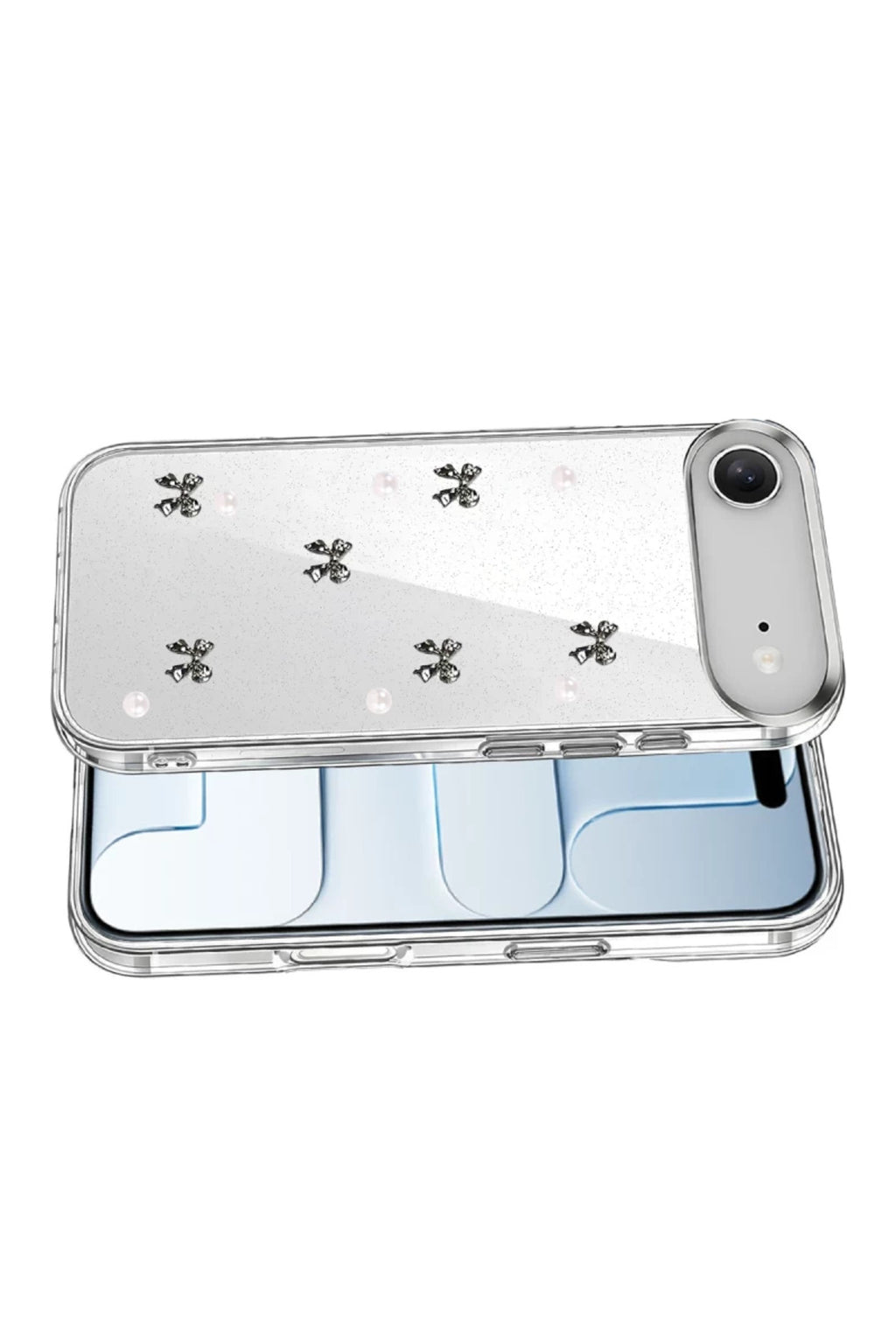 Apple iPhone 17 Air Uyumlu Fiyonk Desenli Kapak - Desen 8