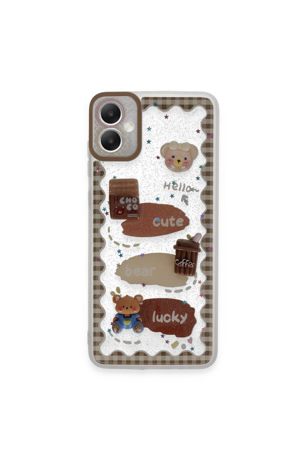 Samsung Galaxy A05 Uyumlu Kılıf Sweet Desenli Silikon Kapak - Şeffaf